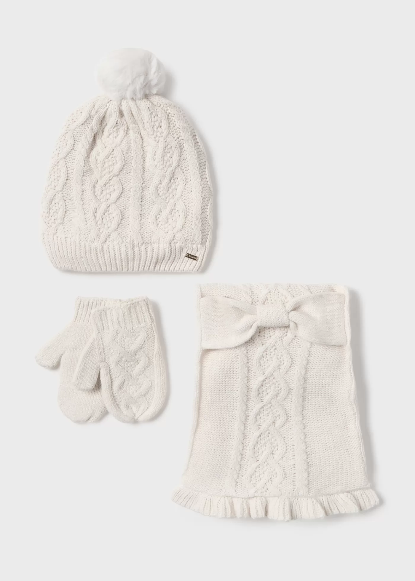 Mayoral Baby 3 Piece Hat and Scarf Set Milkvigour Store