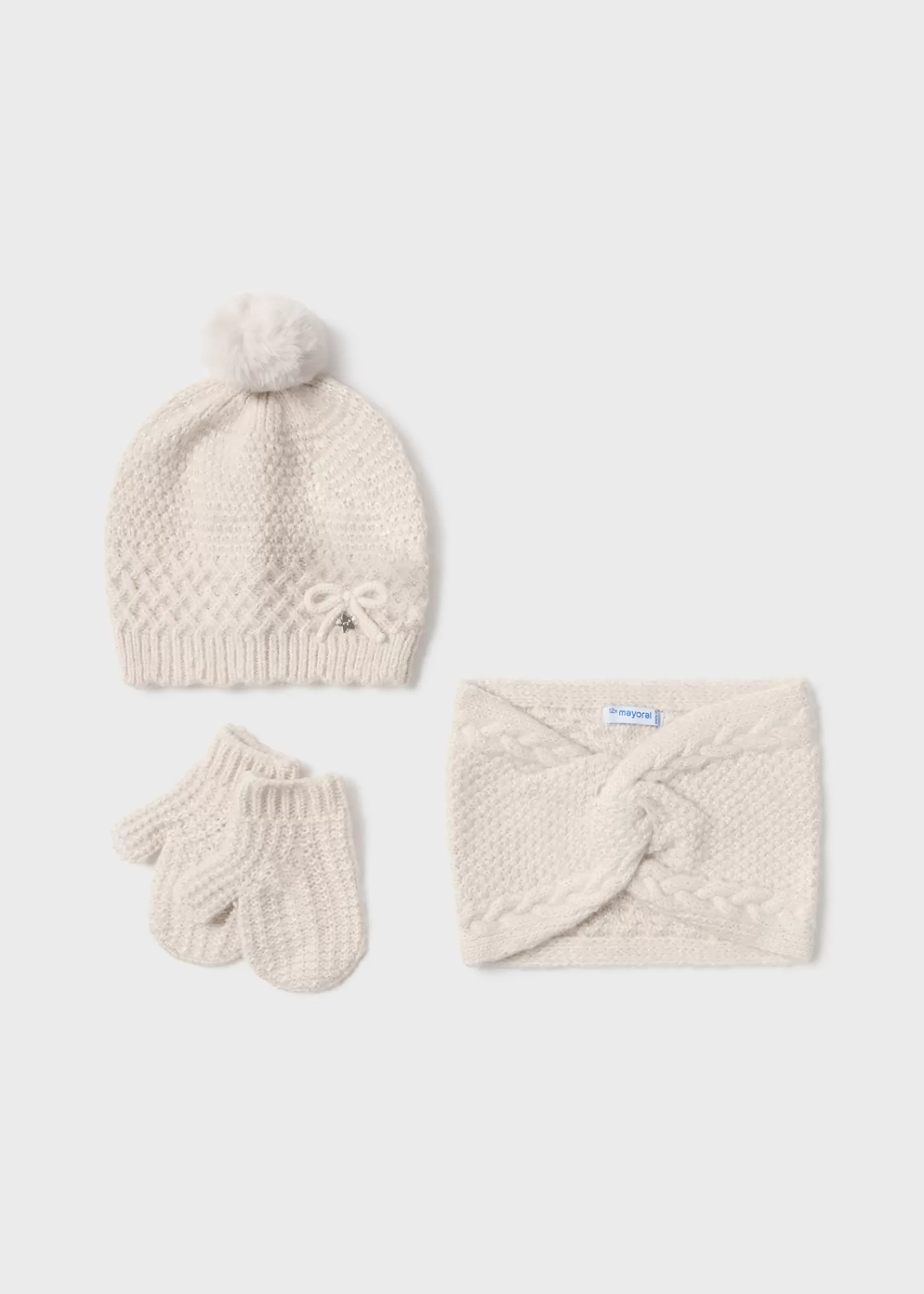 Mayoral Baby 3 Piece Hat and Scarf Set Jengibre Shop