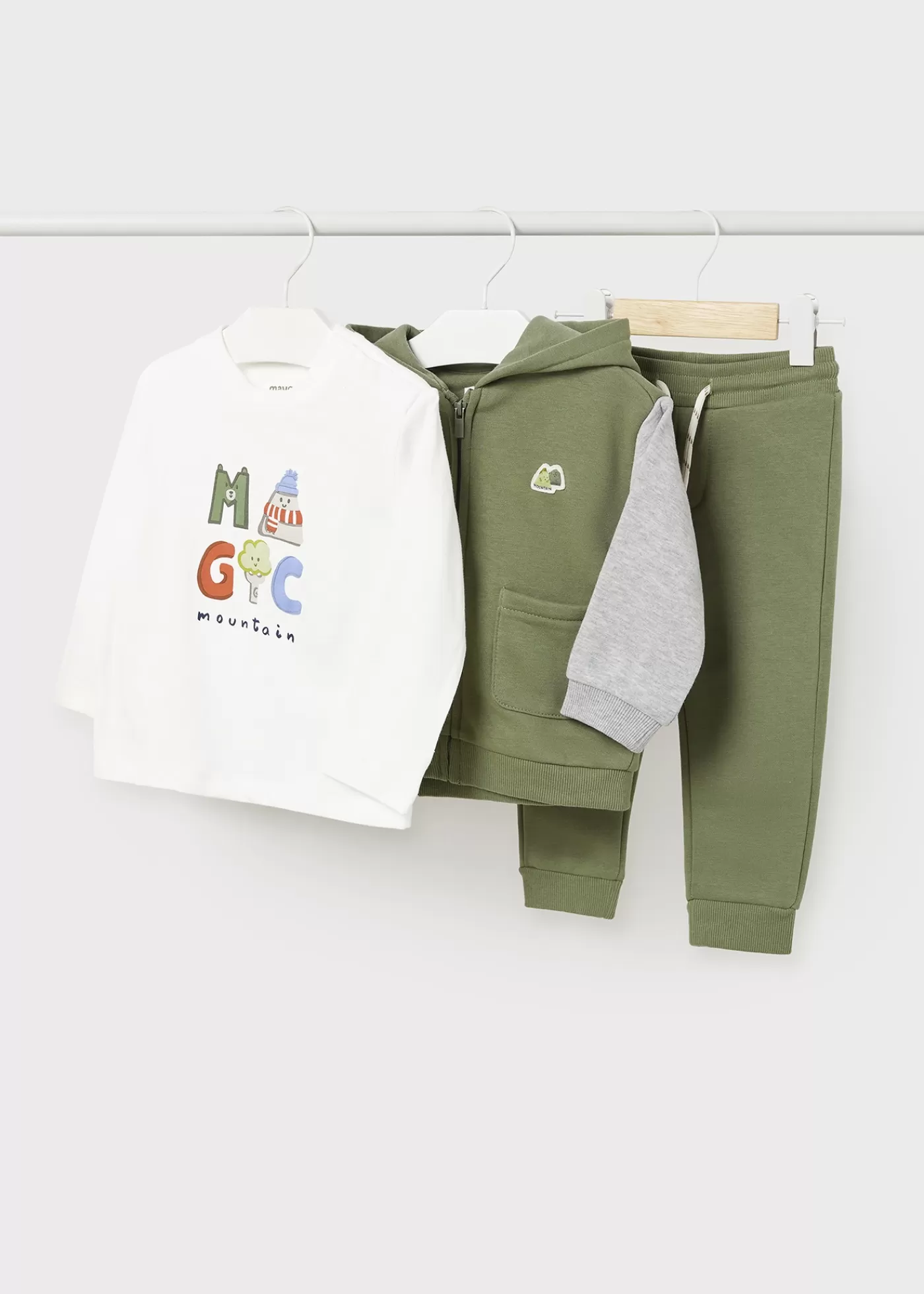 Mayoral Baby 3 Piece Teddy Tracksuit Forest Outlet