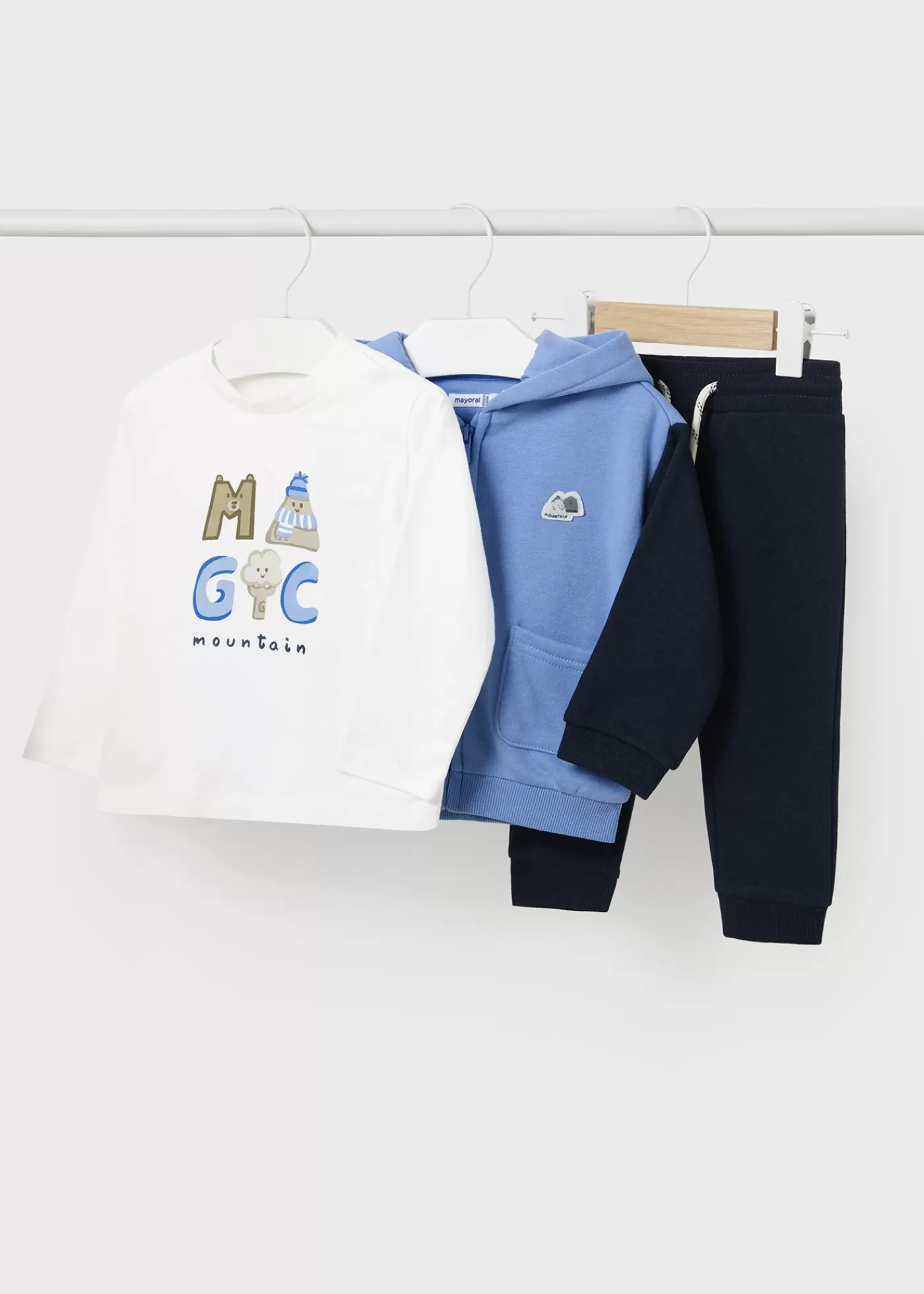 Mayoral Baby 3 Piece Teddy Tracksuit Skyblue Discount