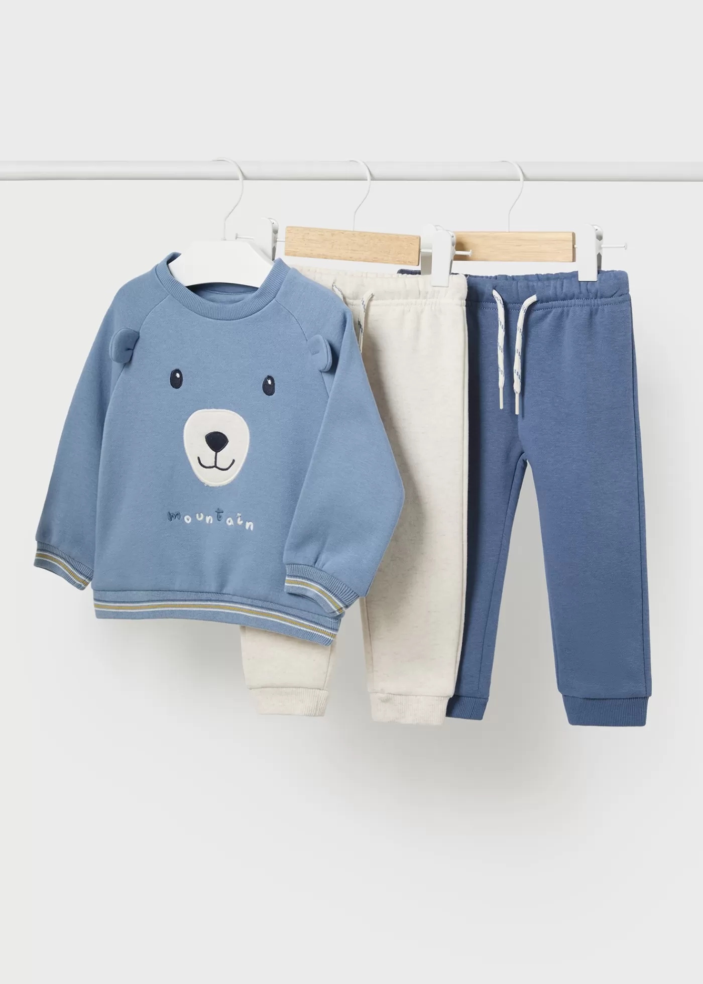 Mayoral Baby 3 Piece Teddy Tracksuit Glacier Discount