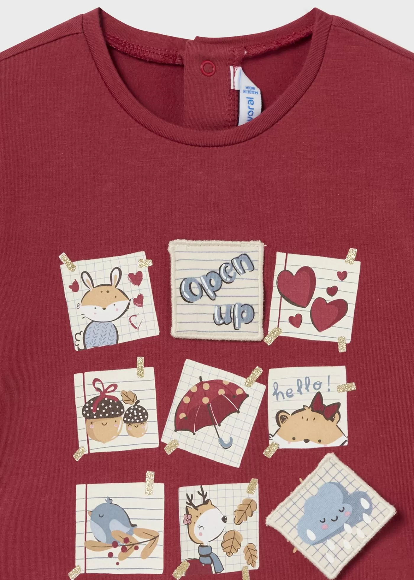 Mayoral Baby Applique T-Shirt Tomato Online