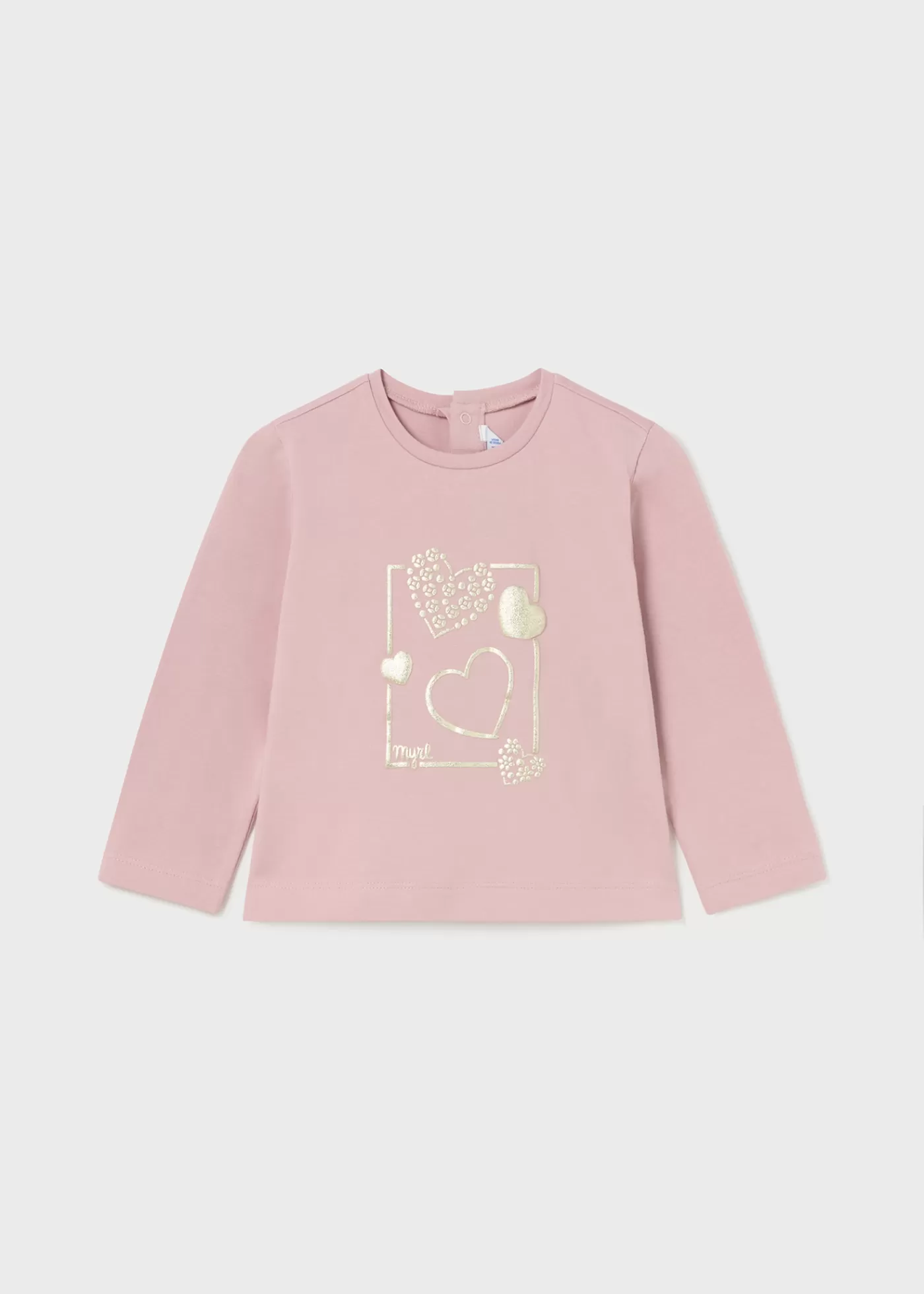 Mayoral Baby Basic Heart T-Shirt Petal Flash Sale