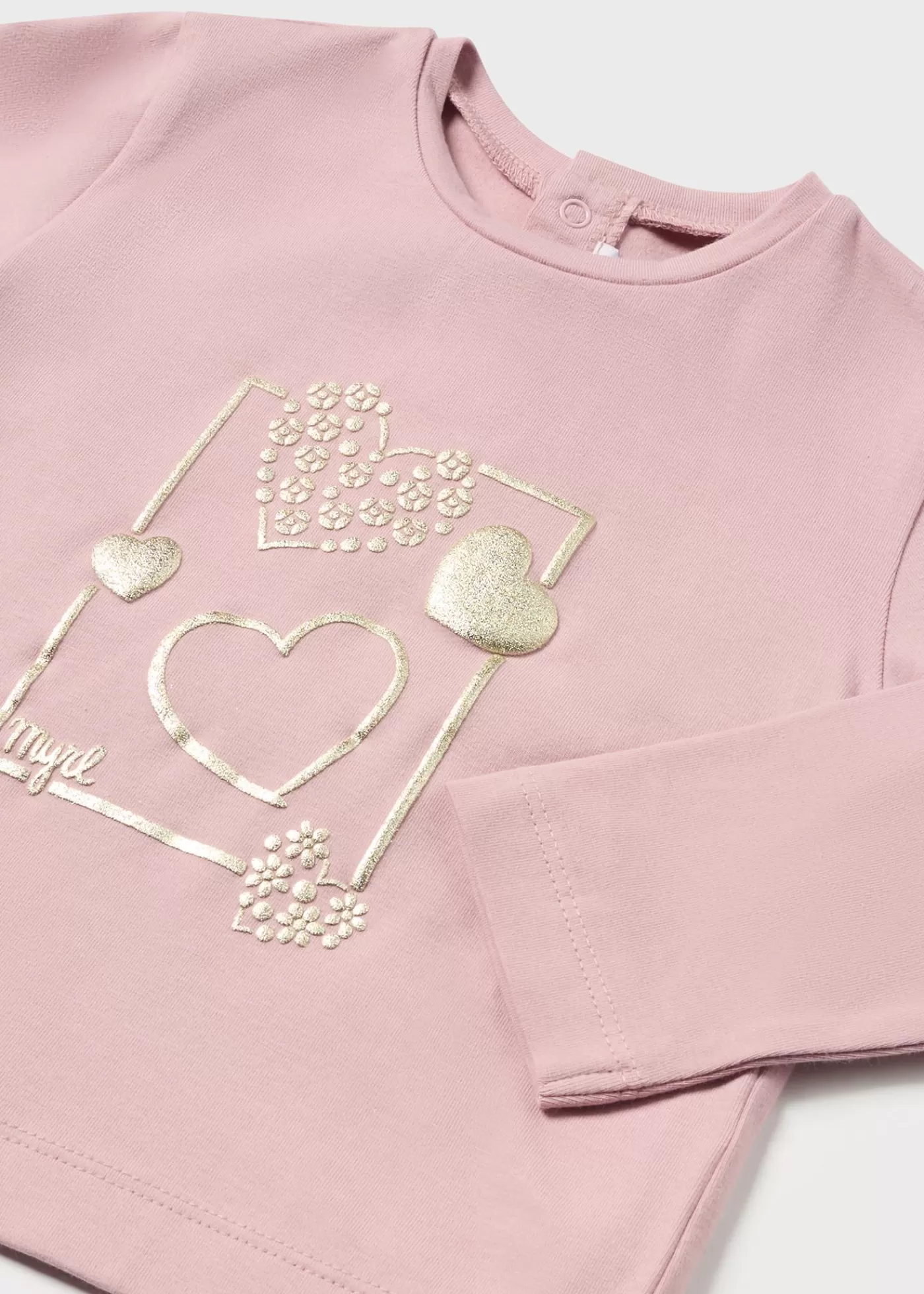 Mayoral Baby Basic Heart T-Shirt Petal Flash Sale