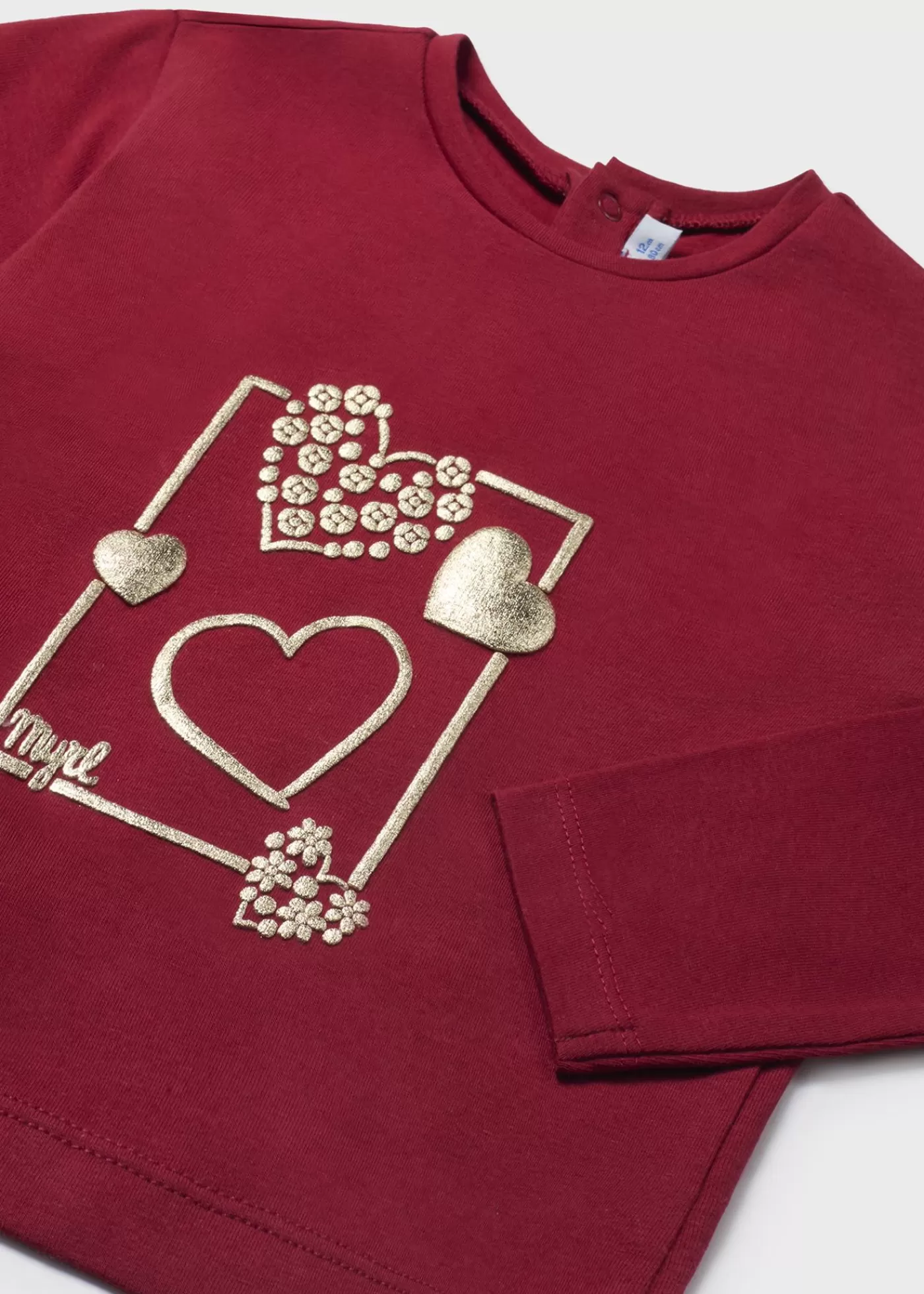 Mayoral Baby Basic Heart T-Shirt Cherry Best Sale