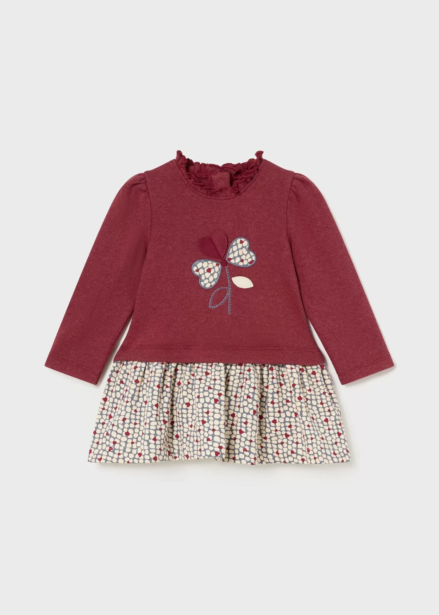 Mayoral Baby Combined Flower Dress Tomatoheather Discount