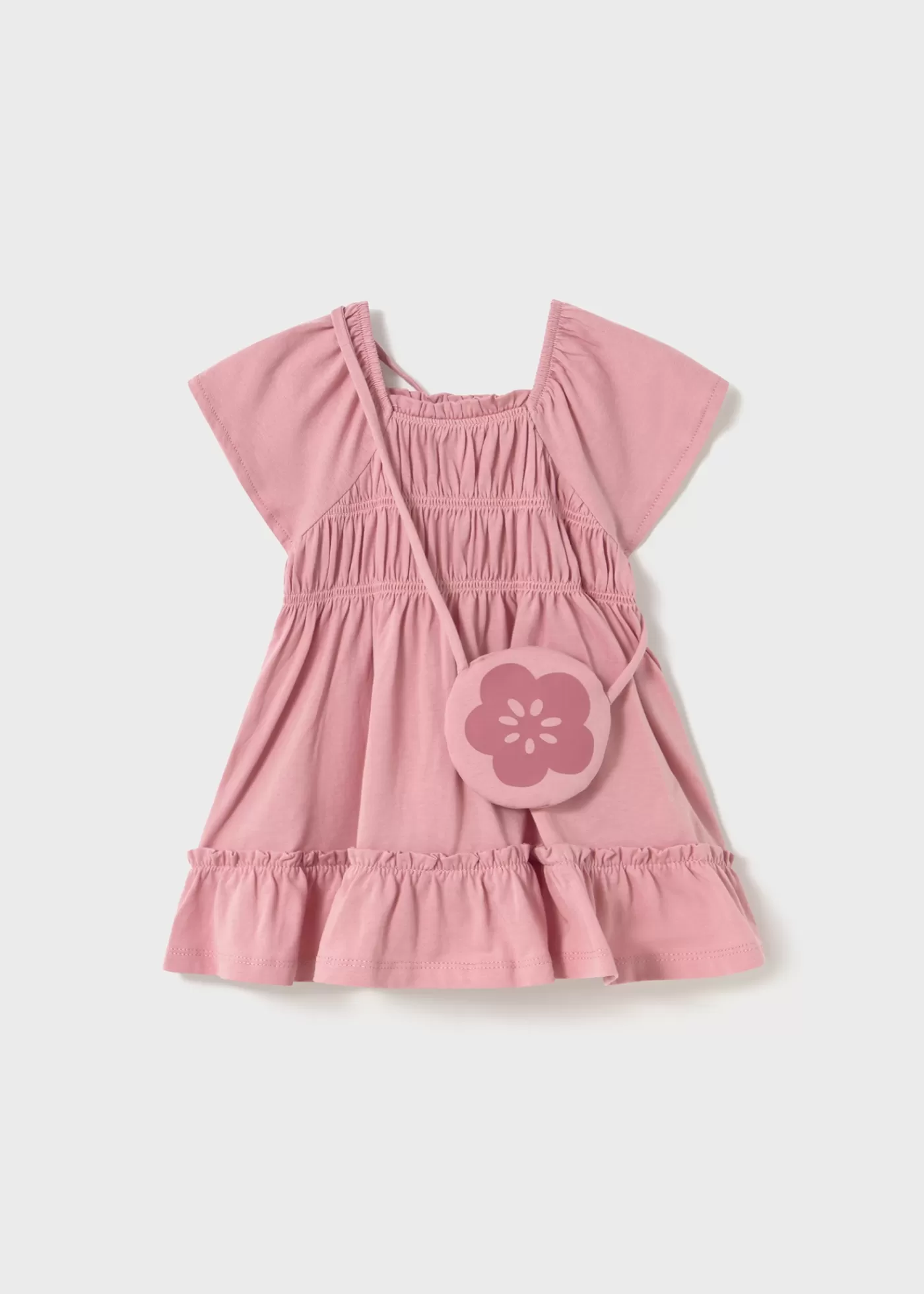 Mayoral Baby Dress with Bag Rosy Best