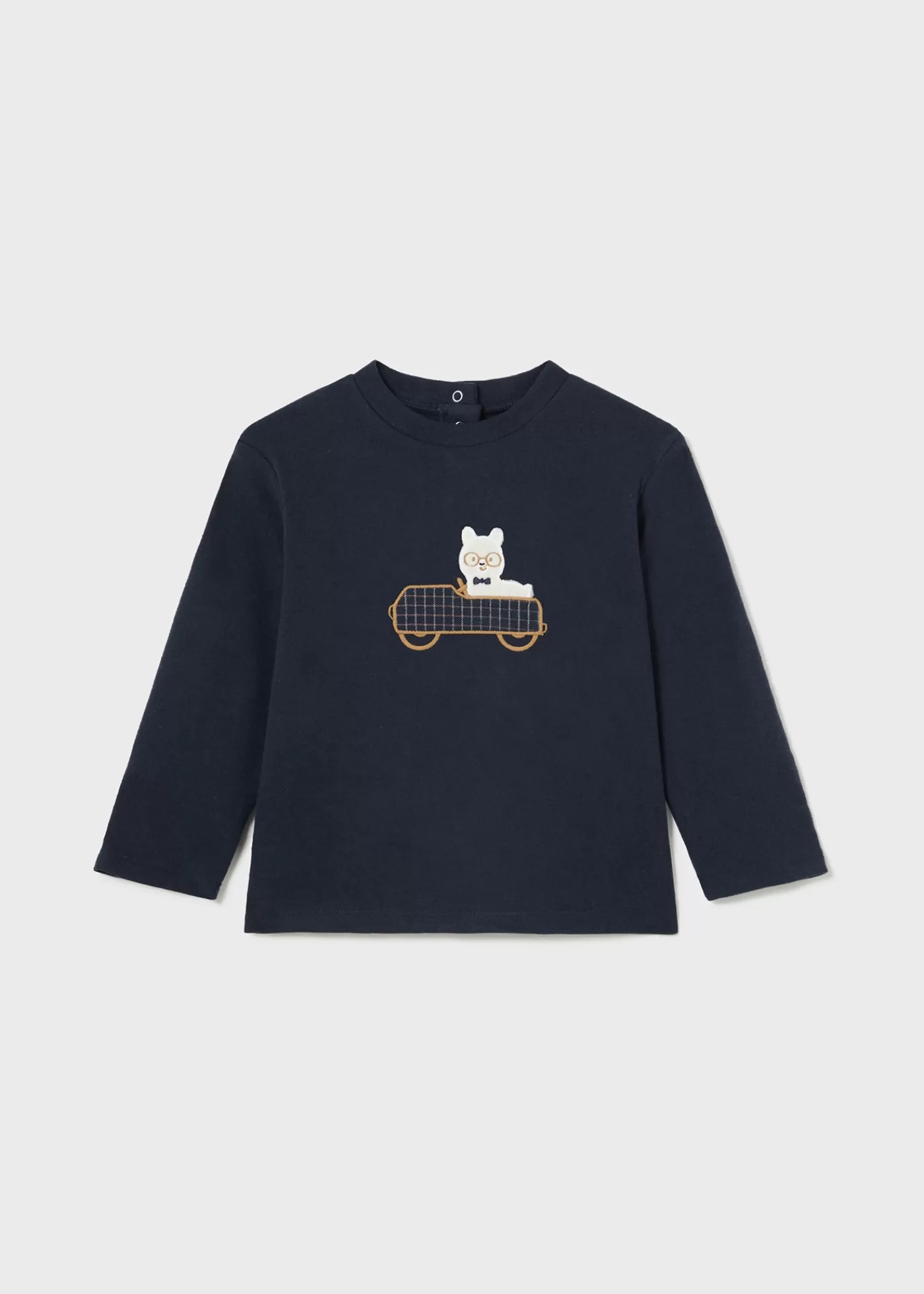 Mayoral Baby Elbow Patch T-Shirt Navyblue Online