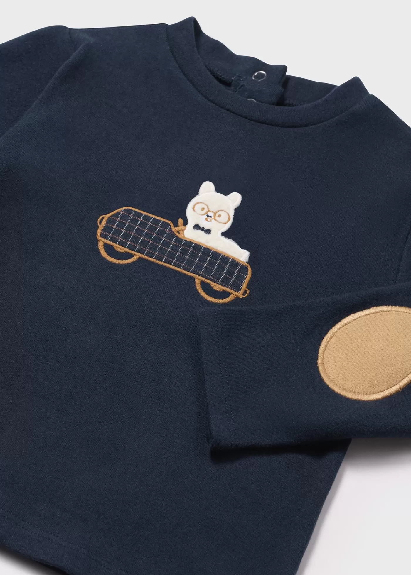 Mayoral Baby Elbow Patch T-Shirt Navyblue Online