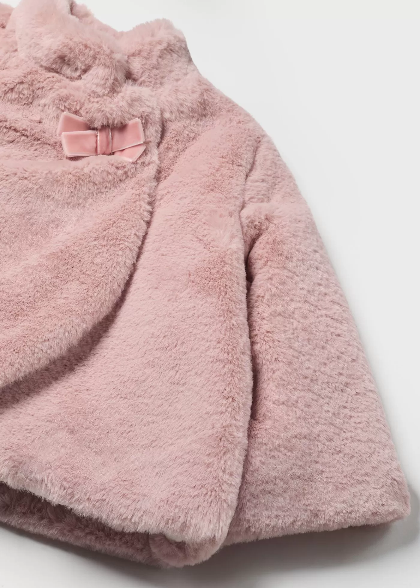 Mayoral Baby Faux Fur Coat Blush Best