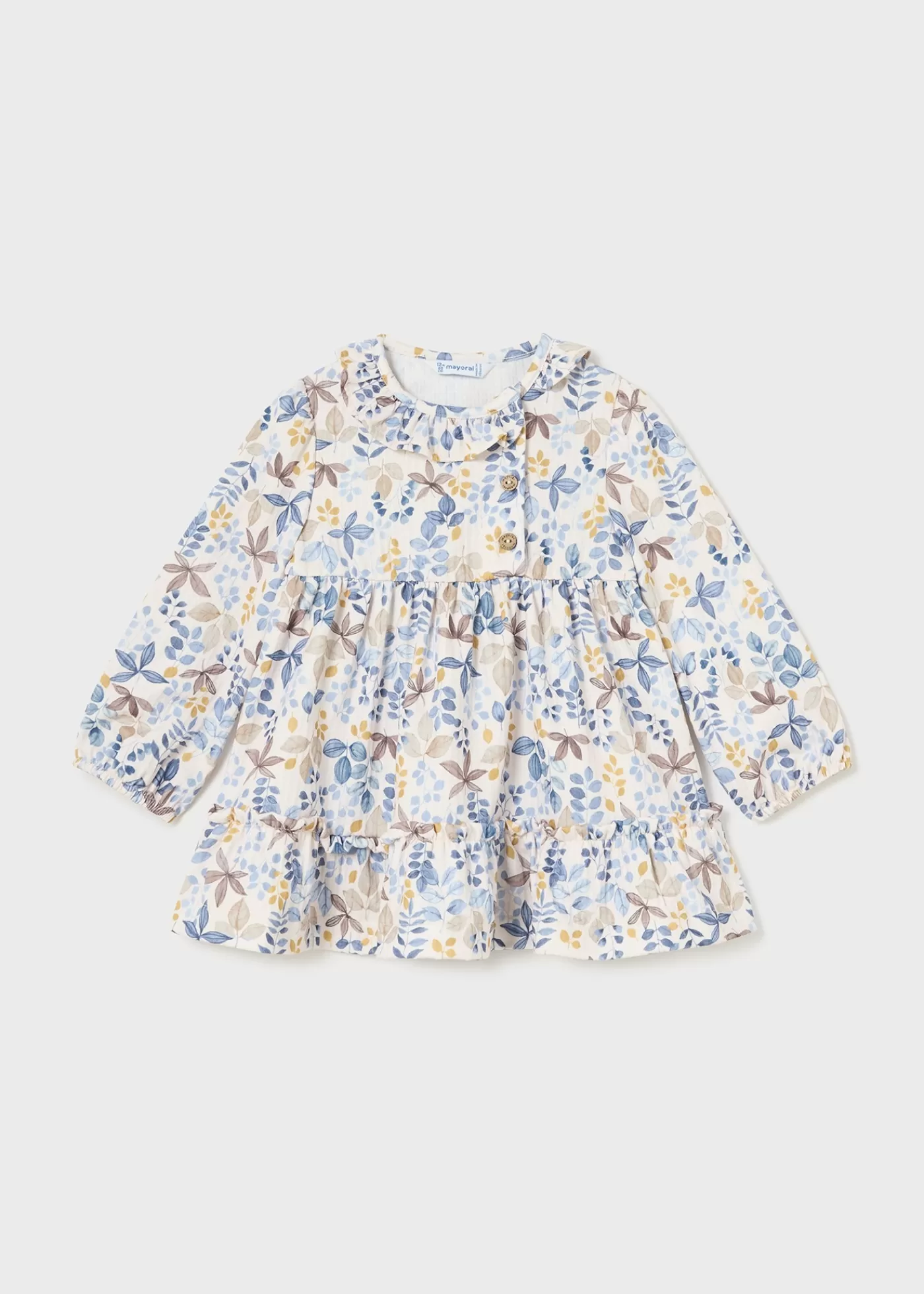 Mayoral Baby Floral Print Dress Heather-chickpea Online