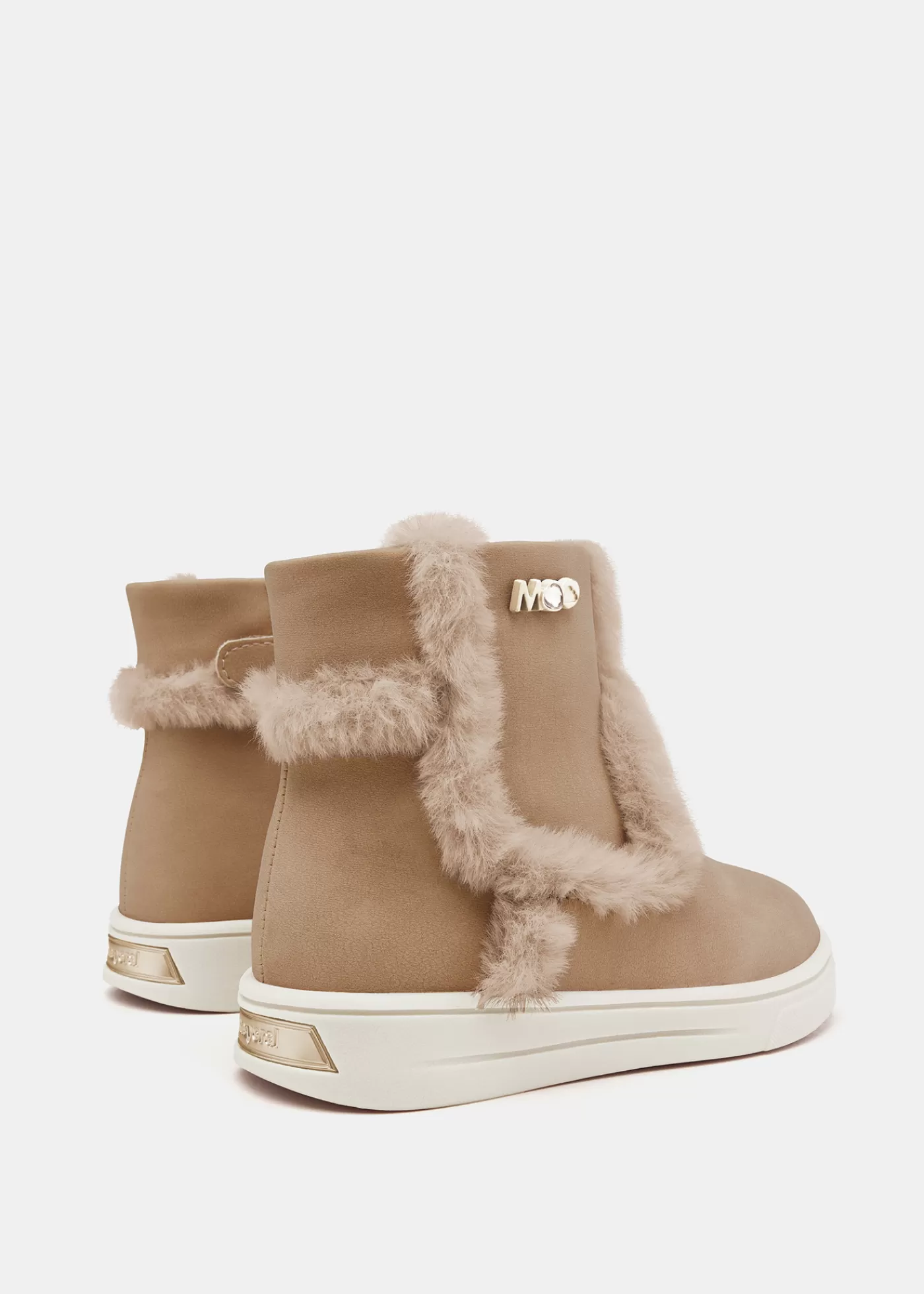 Mayoral Baby Fur Detail Ankle Boots Mole Store