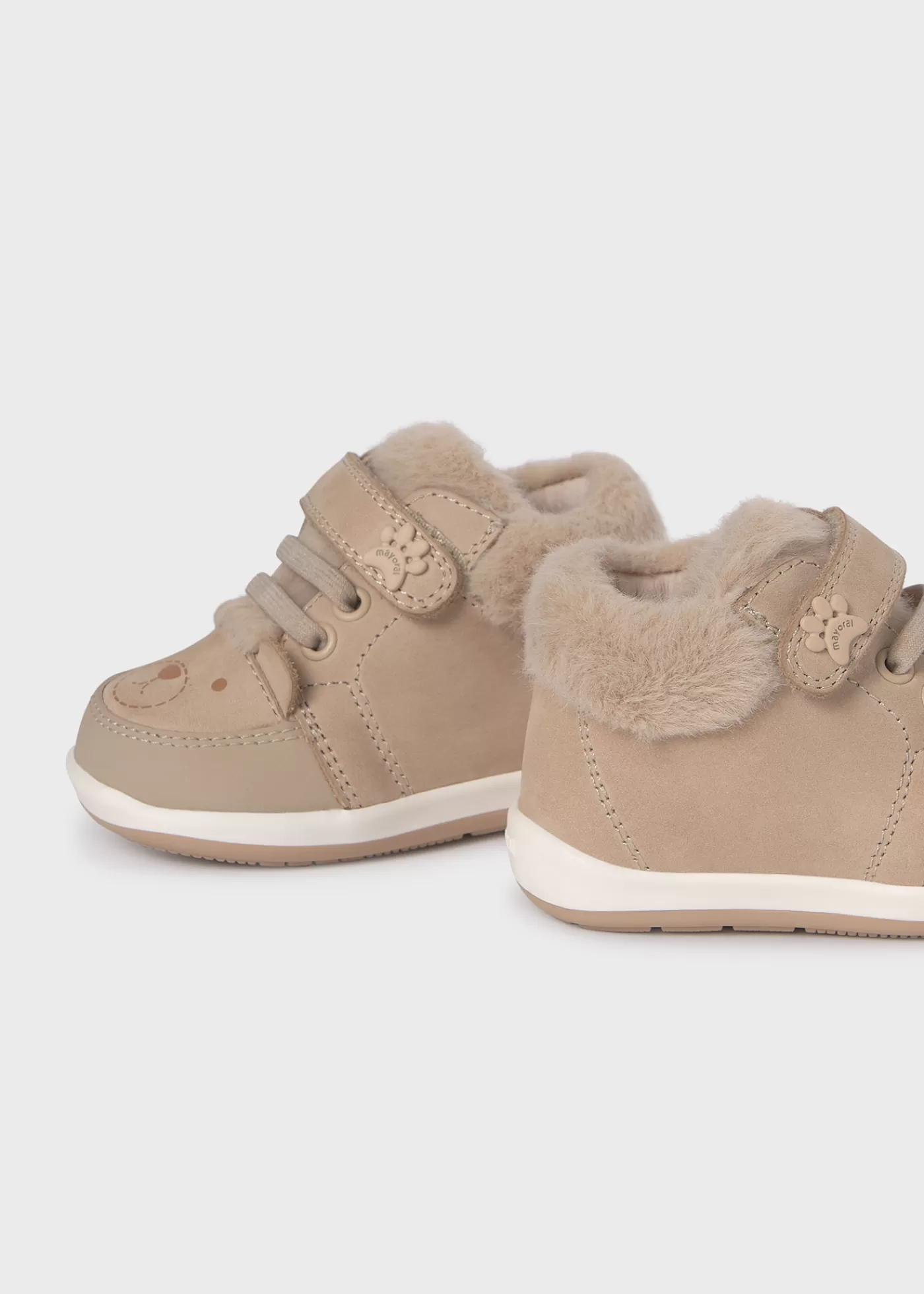 Mayoral Baby Fur Detail Bear Boots Beige Hot