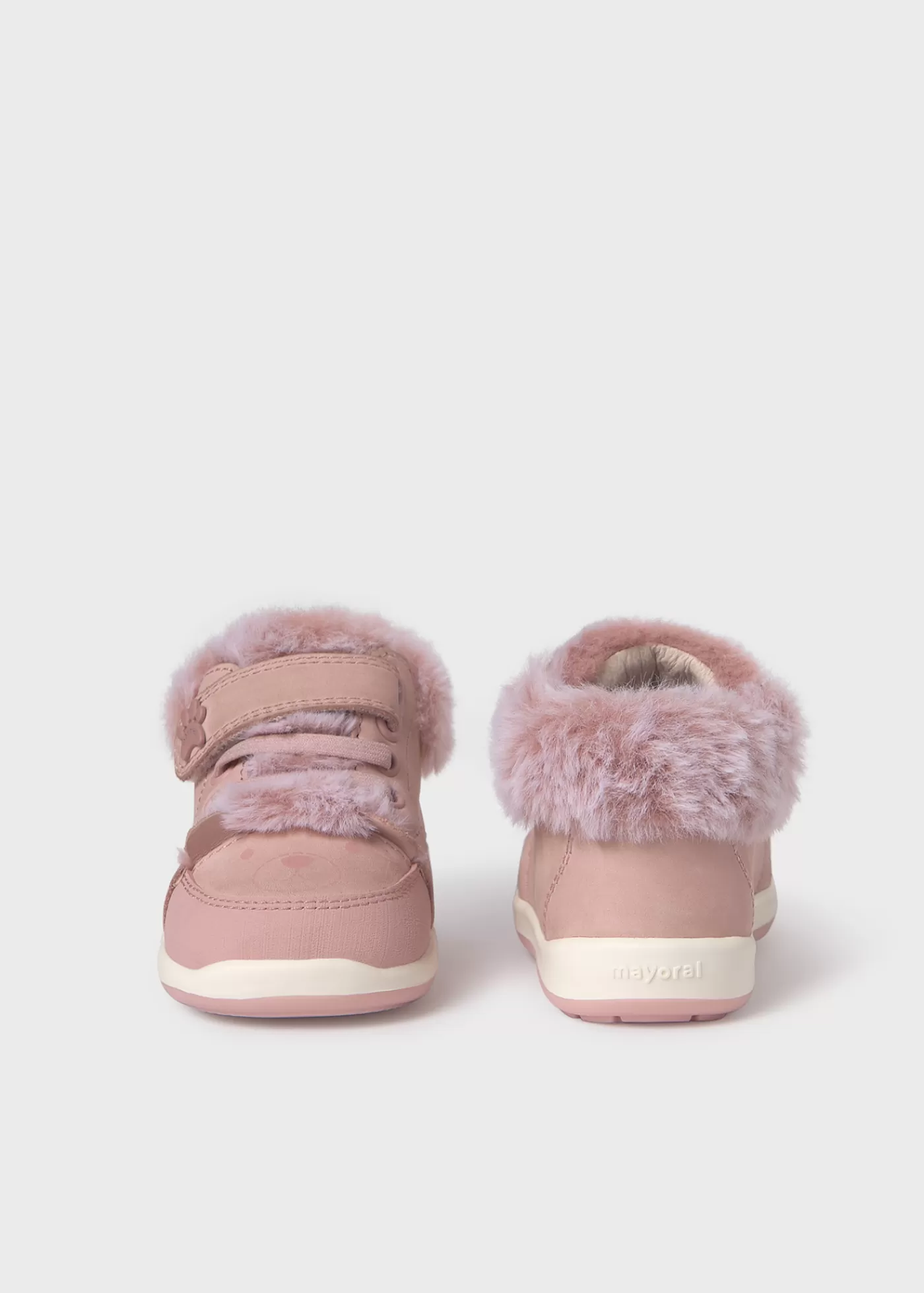 Mayoral Baby Fur Detail Bear Boots Pink Best