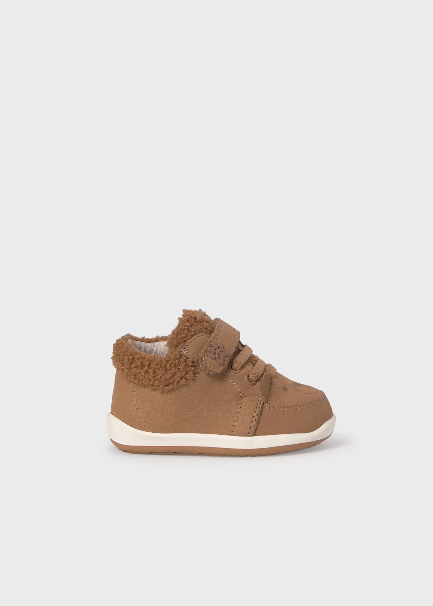 Mayoral Baby Fur Detail Bear Boots Camel Outlet