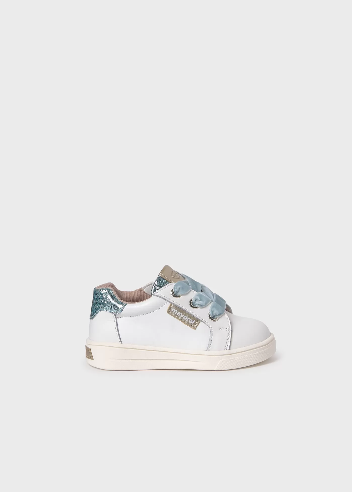 Mayoral Baby Glitter Sneakers White-Jade Best Sale