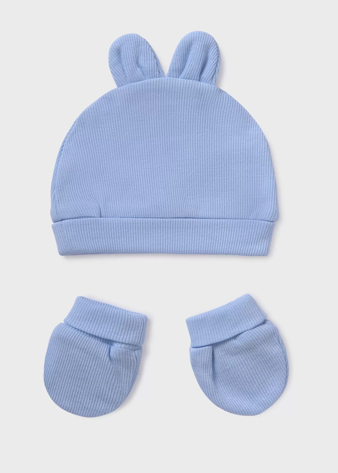 Mayoral Baby Hat and Mittens Set Better Cotton Sky Cheap