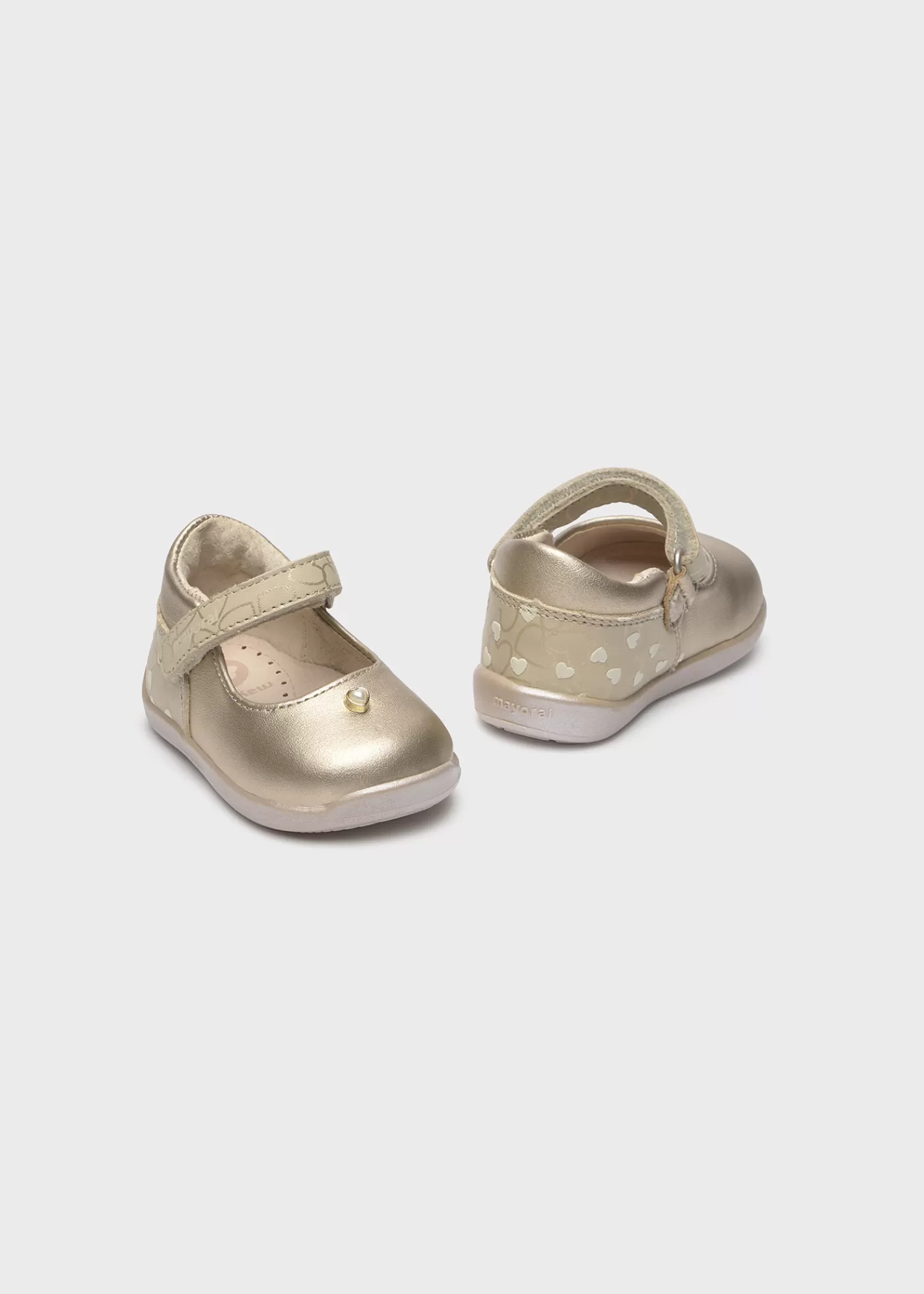 Mayoral Baby Heart Mary Janes Gold Shop