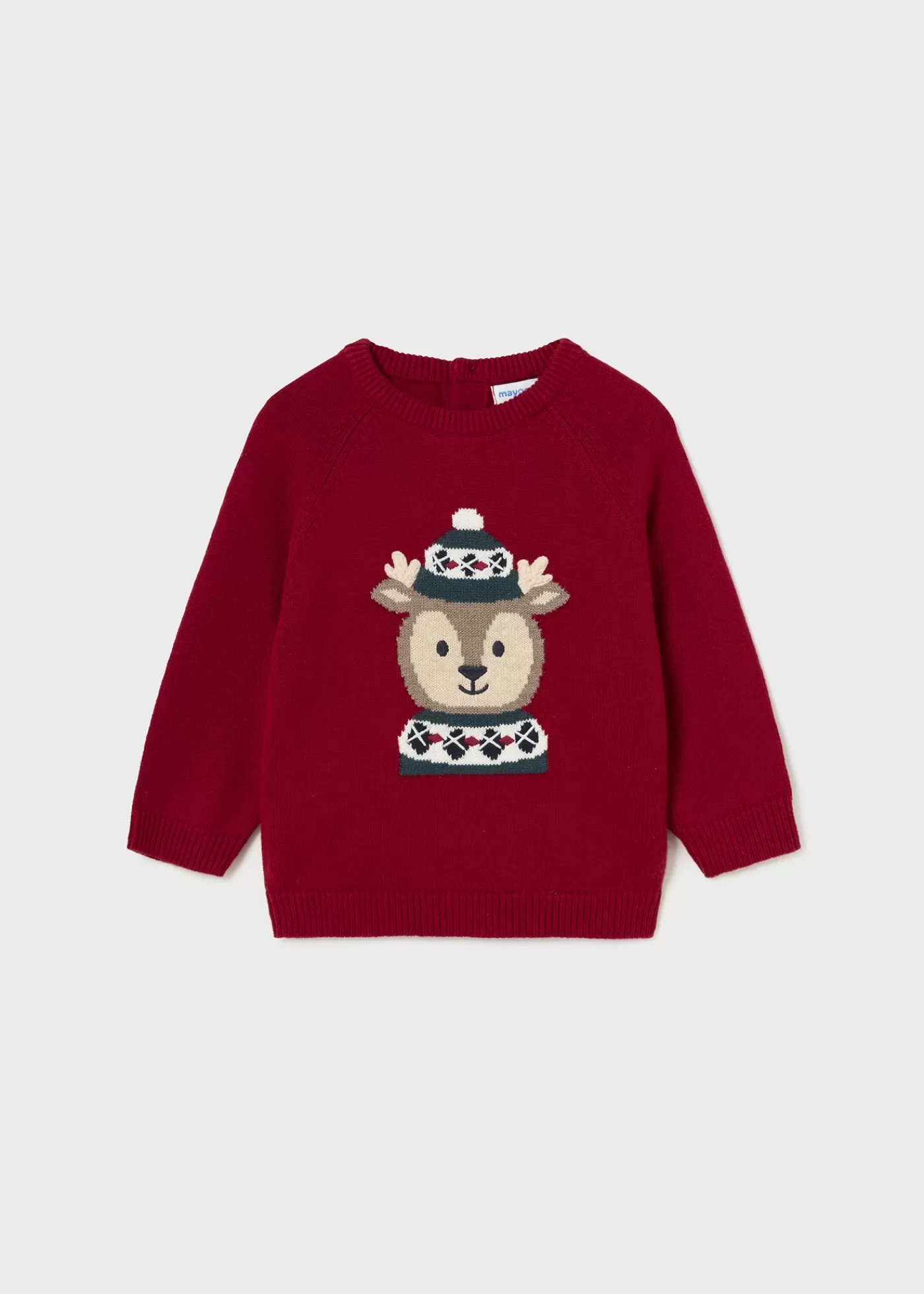 Mayoral Baby Intarsia Motif Sweater Cherry Sale