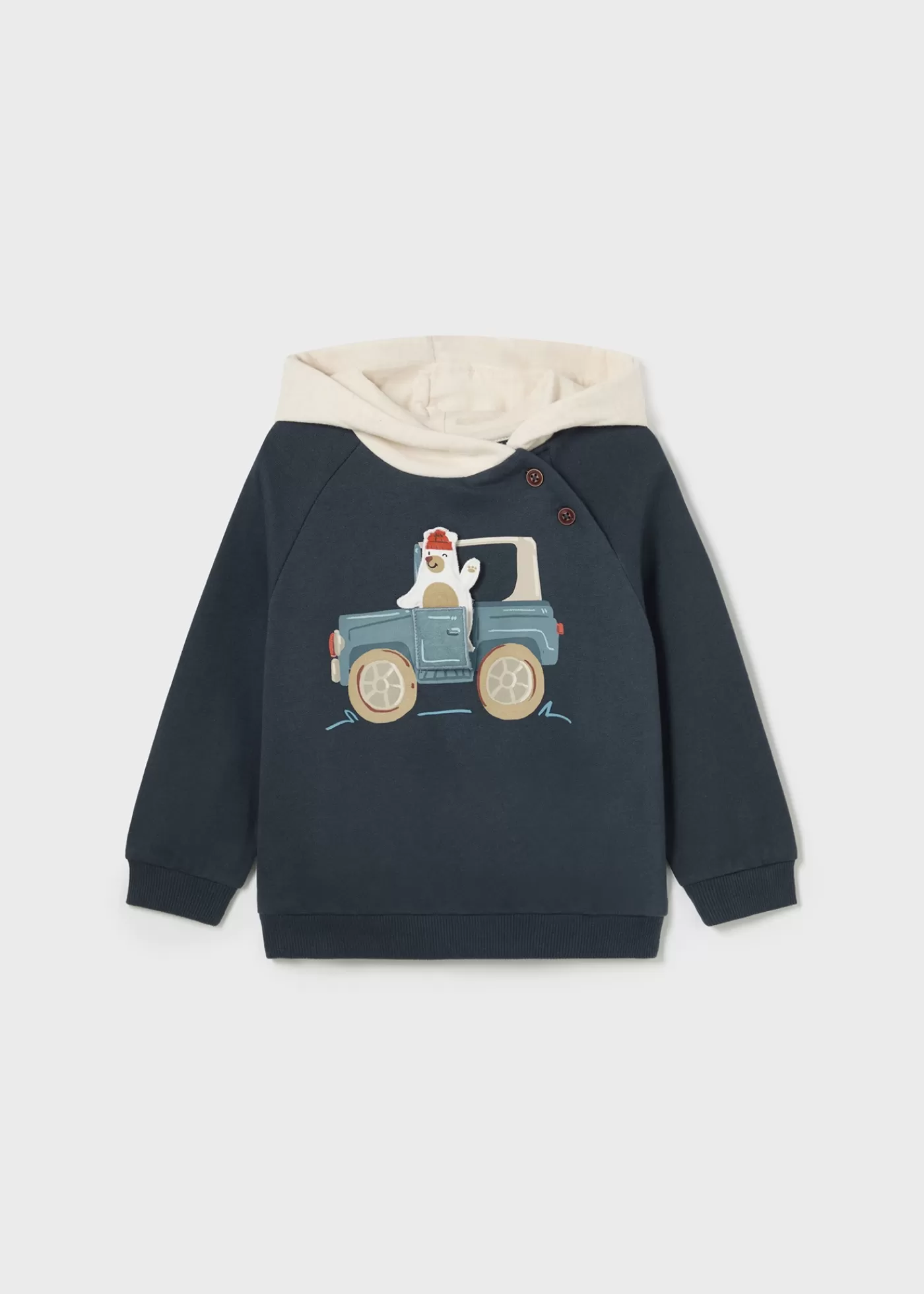 Mayoral Baby Interactive Car Hoodie Petroleum Cheap