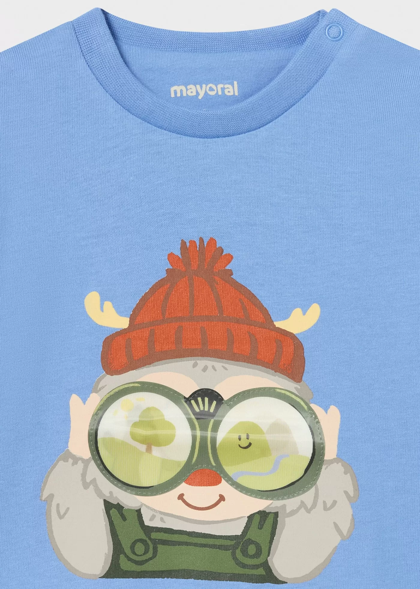 Mayoral Baby Interactive Print T-Shirt Skyblue Outlet