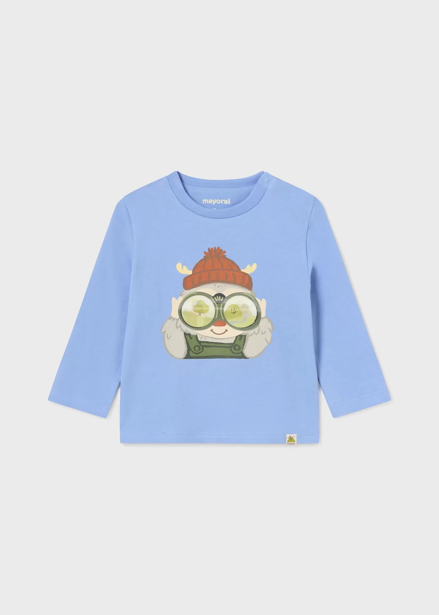 Mayoral Baby Interactive Print T-Shirt Skyblue Outlet