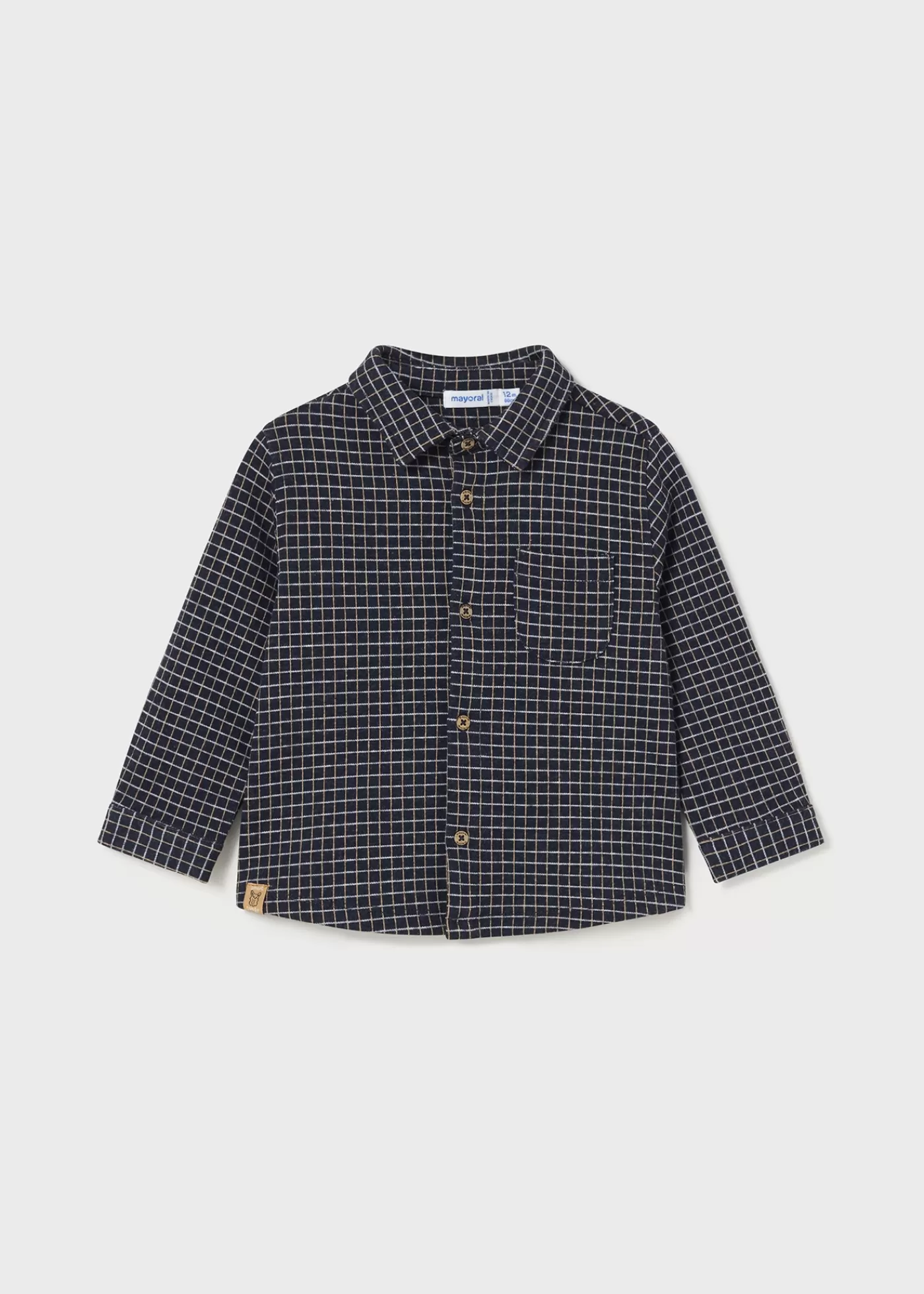 Mayoral Baby Jacquard Overshirt Navyblue Hot