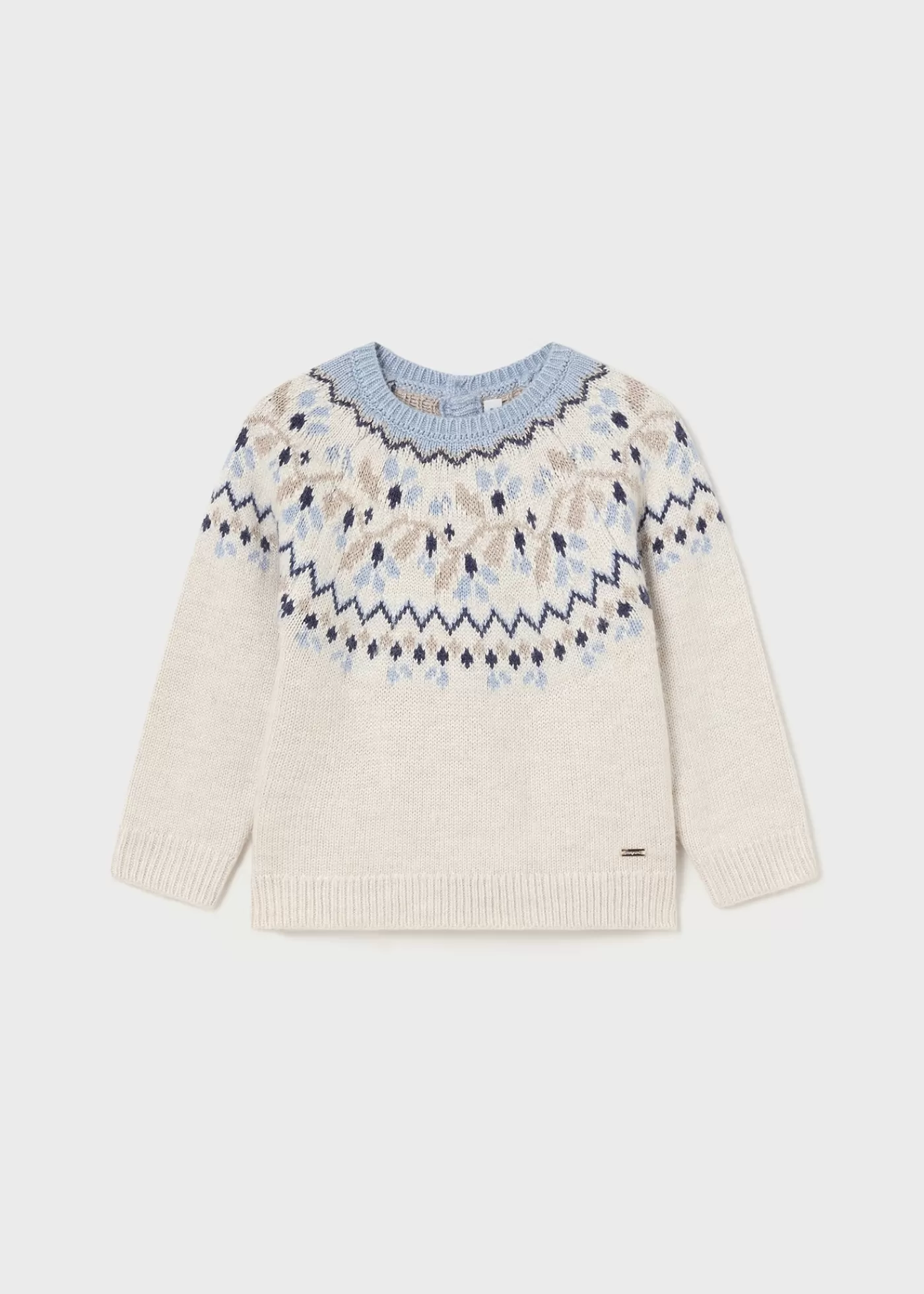 Mayoral Baby Jacquard Sweater Stone Outlet