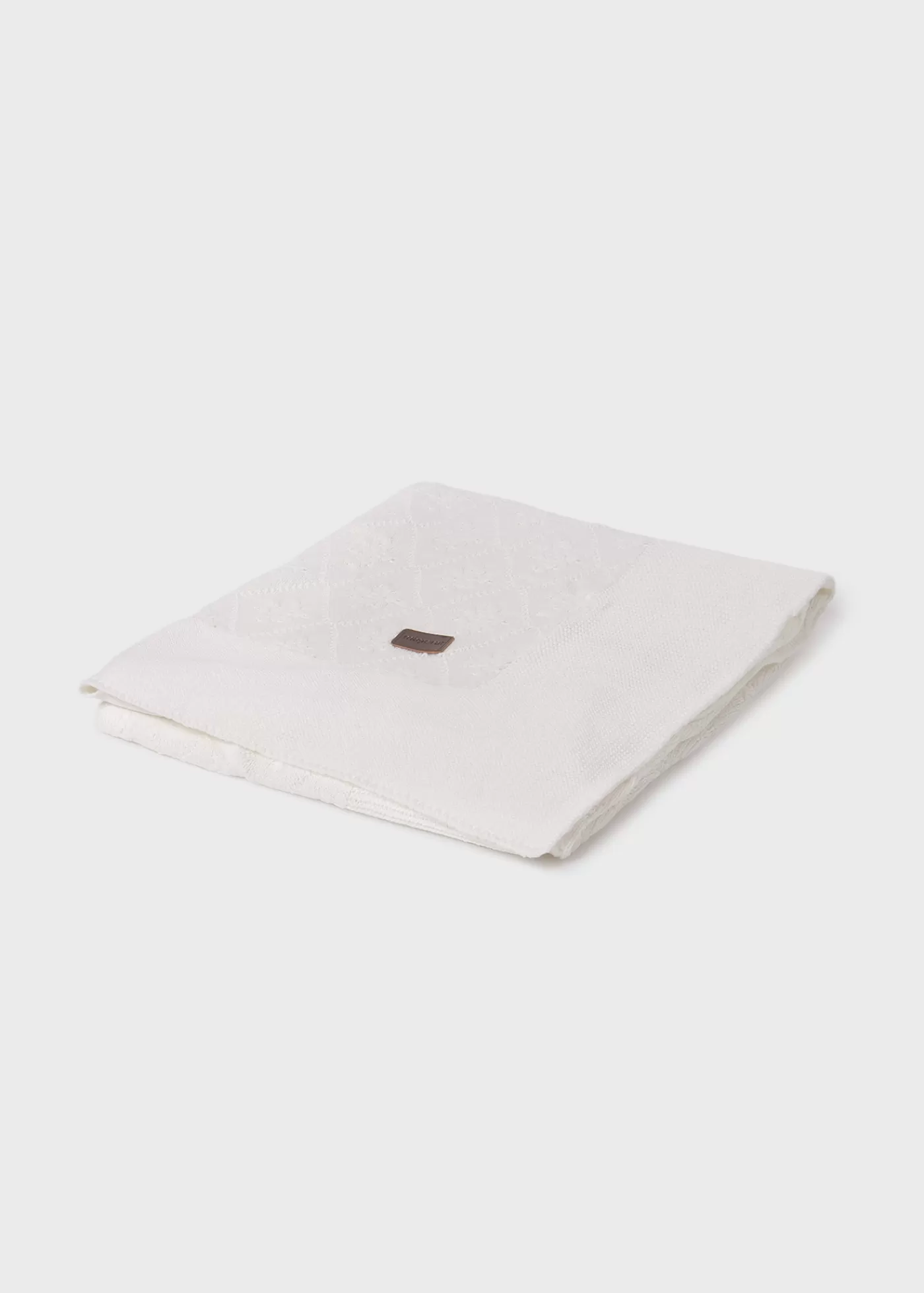 Mayoral Baby Knit Blanket Offwhite Shop