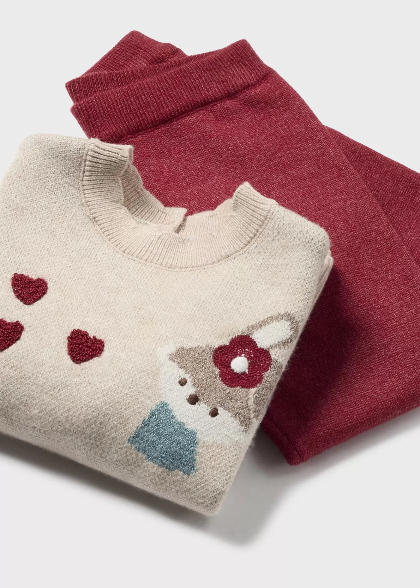 Mayoral Baby Knit Pants and Sweater Set Tomatoheather Outlet