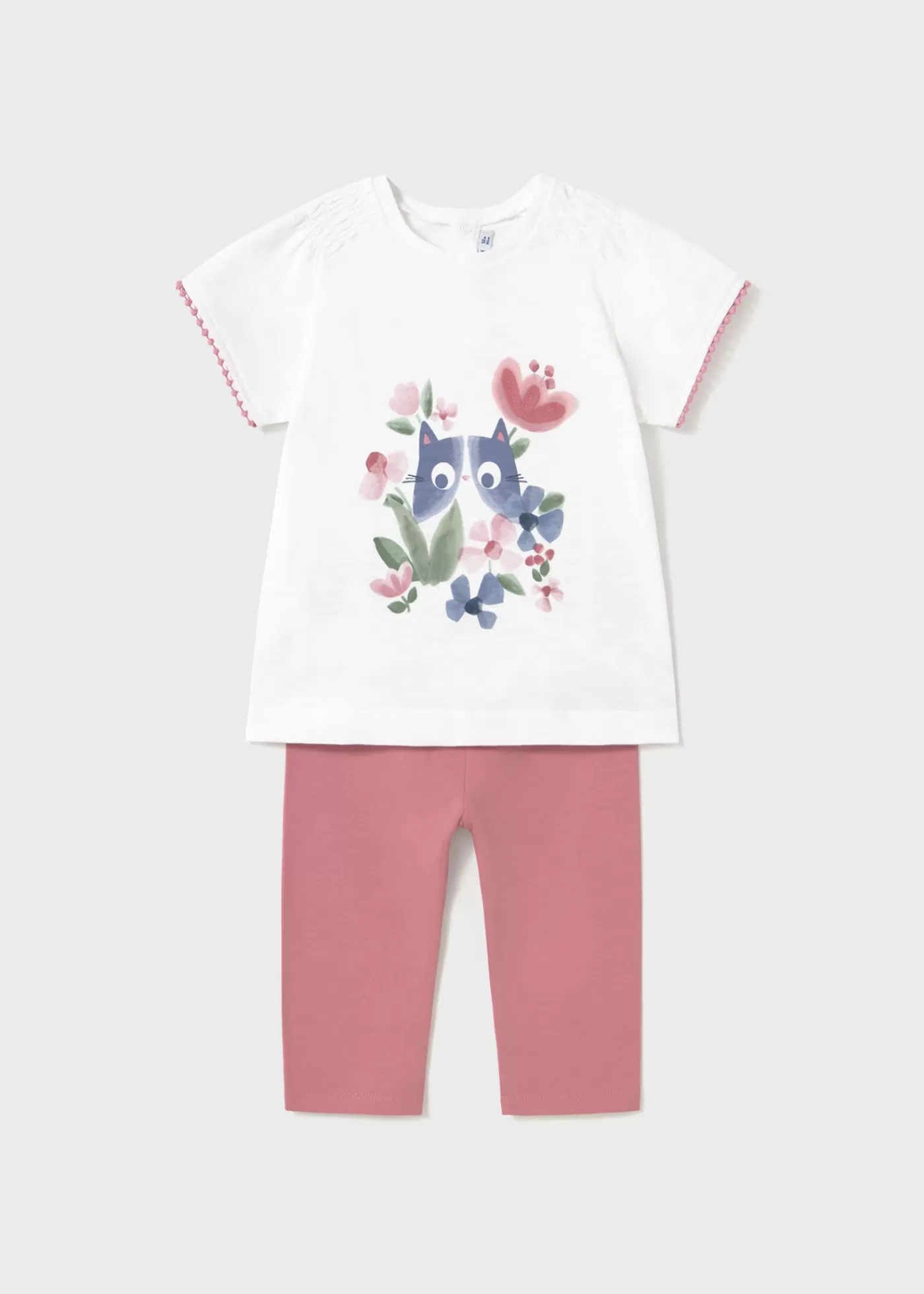 Mayoral Baby Leggings and T-Shirt Set Blush Best Sale