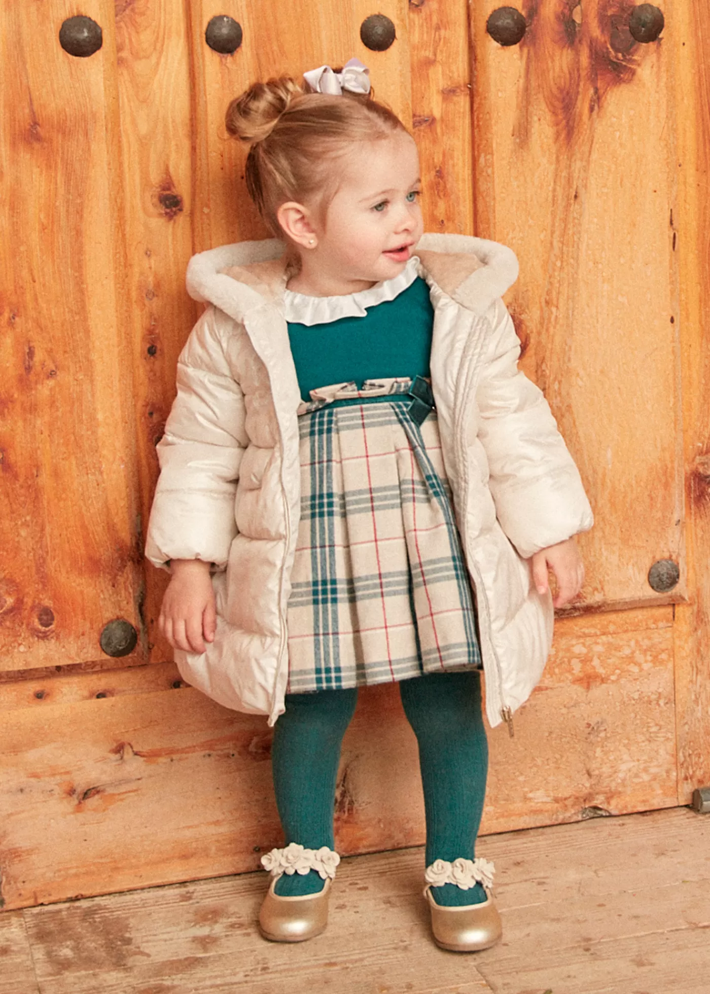 Mayoral Baby Long Coat Stone Flash Sale