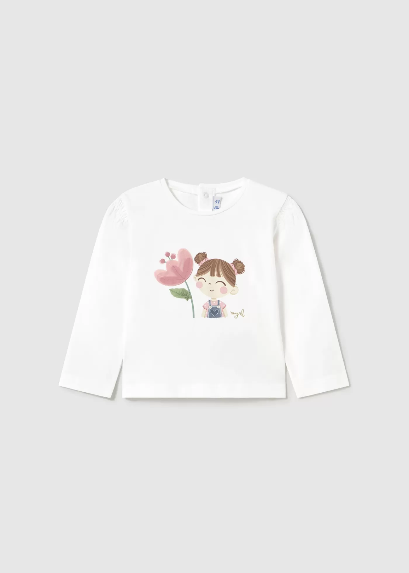 Mayoral Baby Long-Sleeve T-Shirt White Online