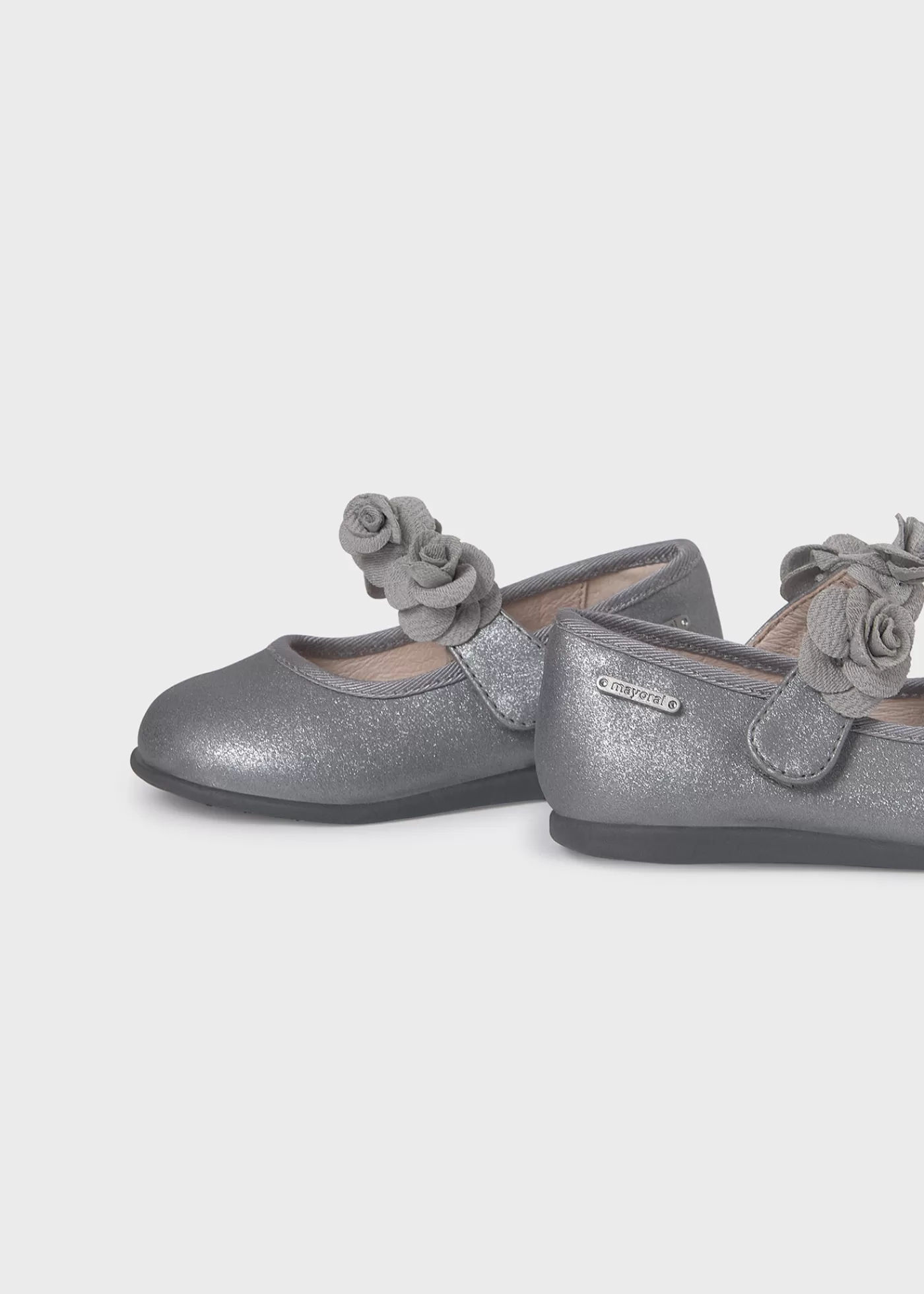 Mayoral Baby Metallic Flower Mary Janes Lead Cheap