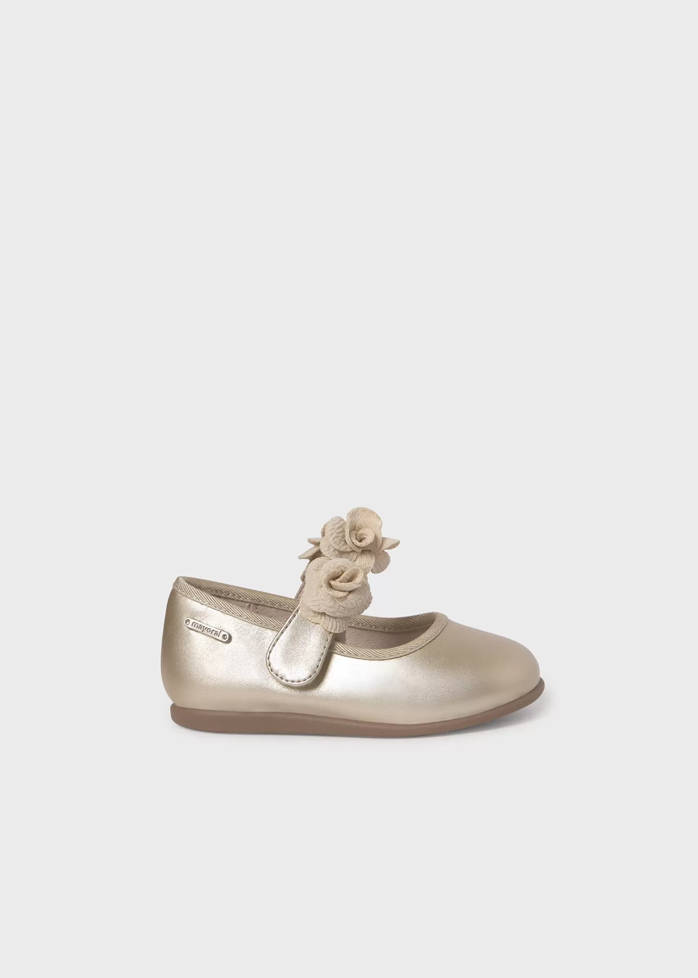 Mayoral Baby Metallic Flower Mary Janes Gold Online