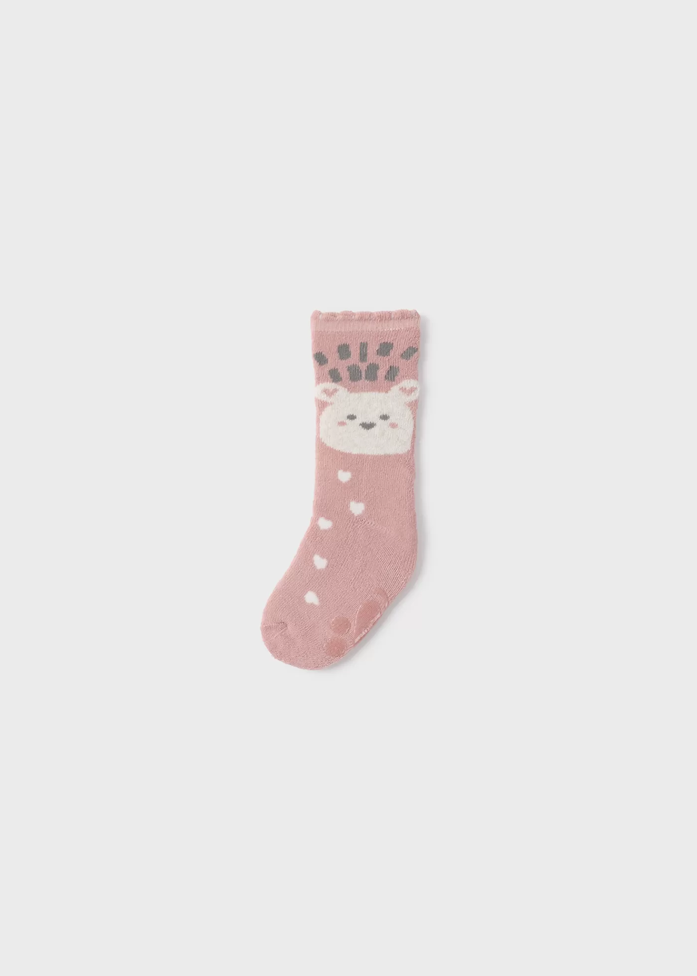 Mayoral Baby Non-Slip Animal Socks Blush Fashion