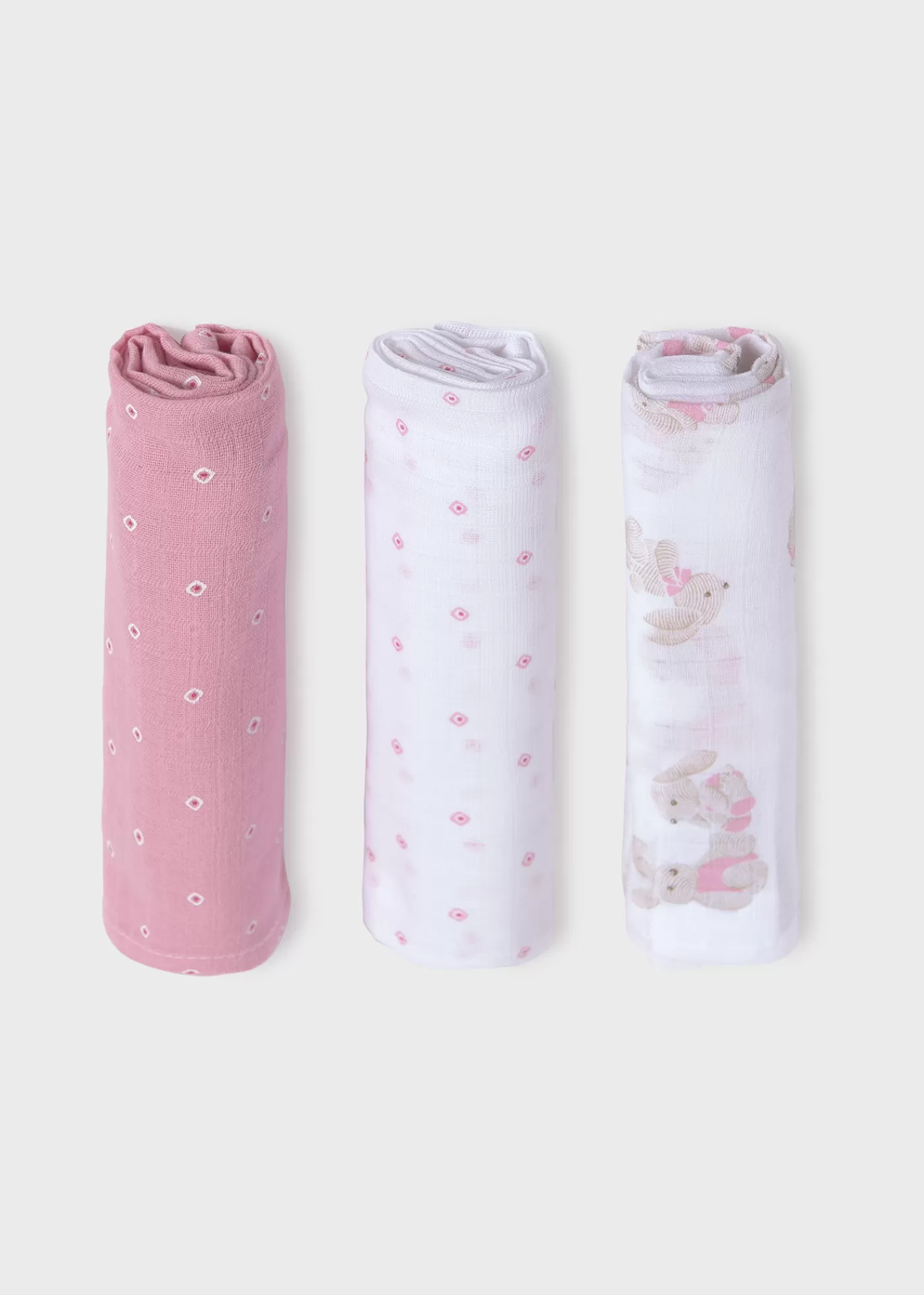 Mayoral Baby 3-pack muslin Better Cotton Tulita Clearance