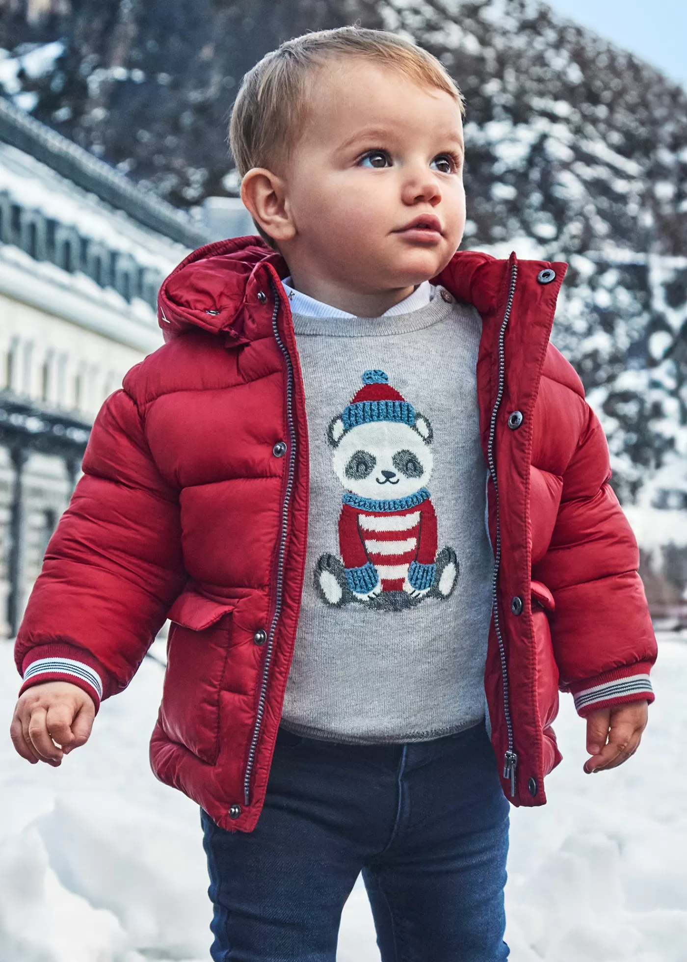 Mayoral Baby Padded Coat Cherry Store