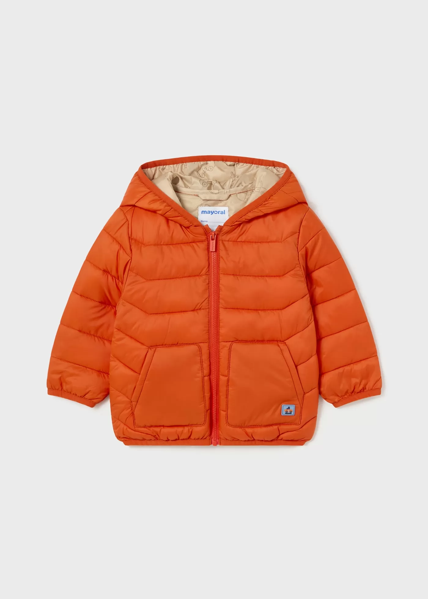 Mayoral Baby Padded Jacket Orange Sale