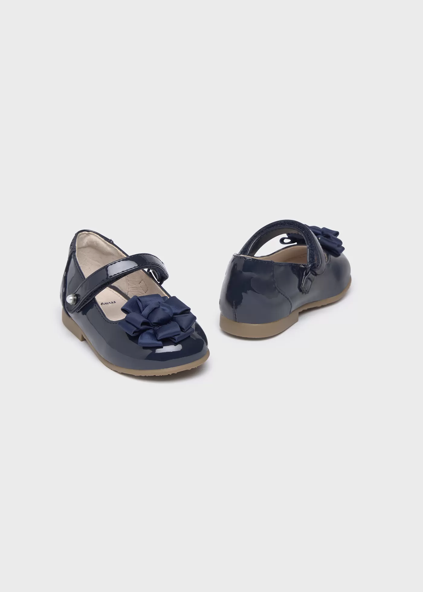 Mayoral Baby Patent Leather Mary Janes Navyblue Fashion