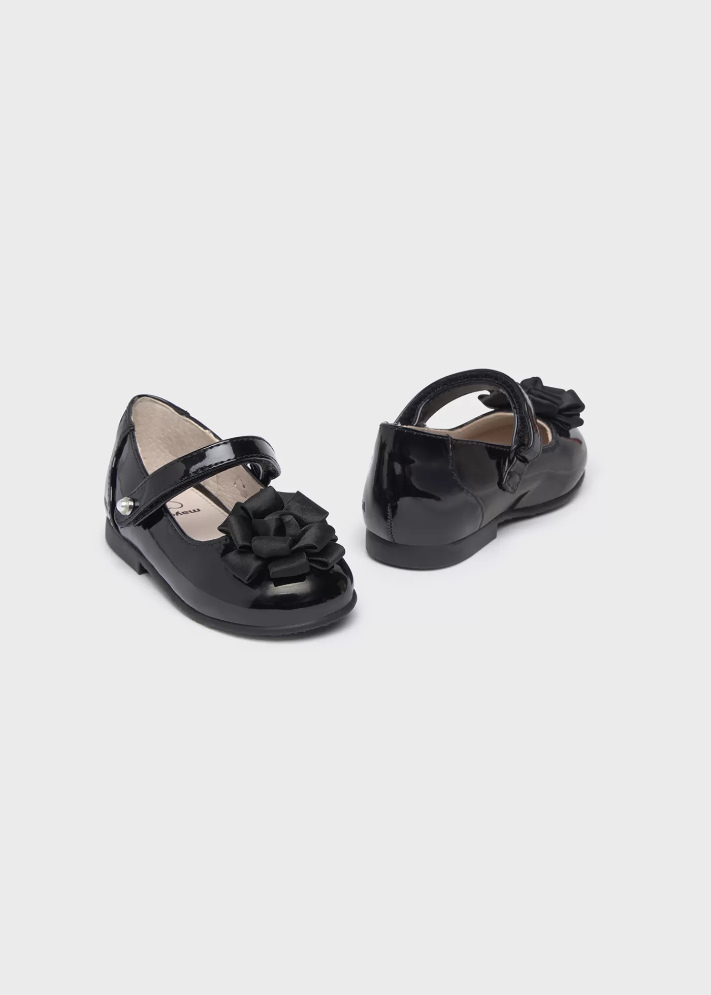 Mayoral Baby Patent Leather Mary Janes Black Hot