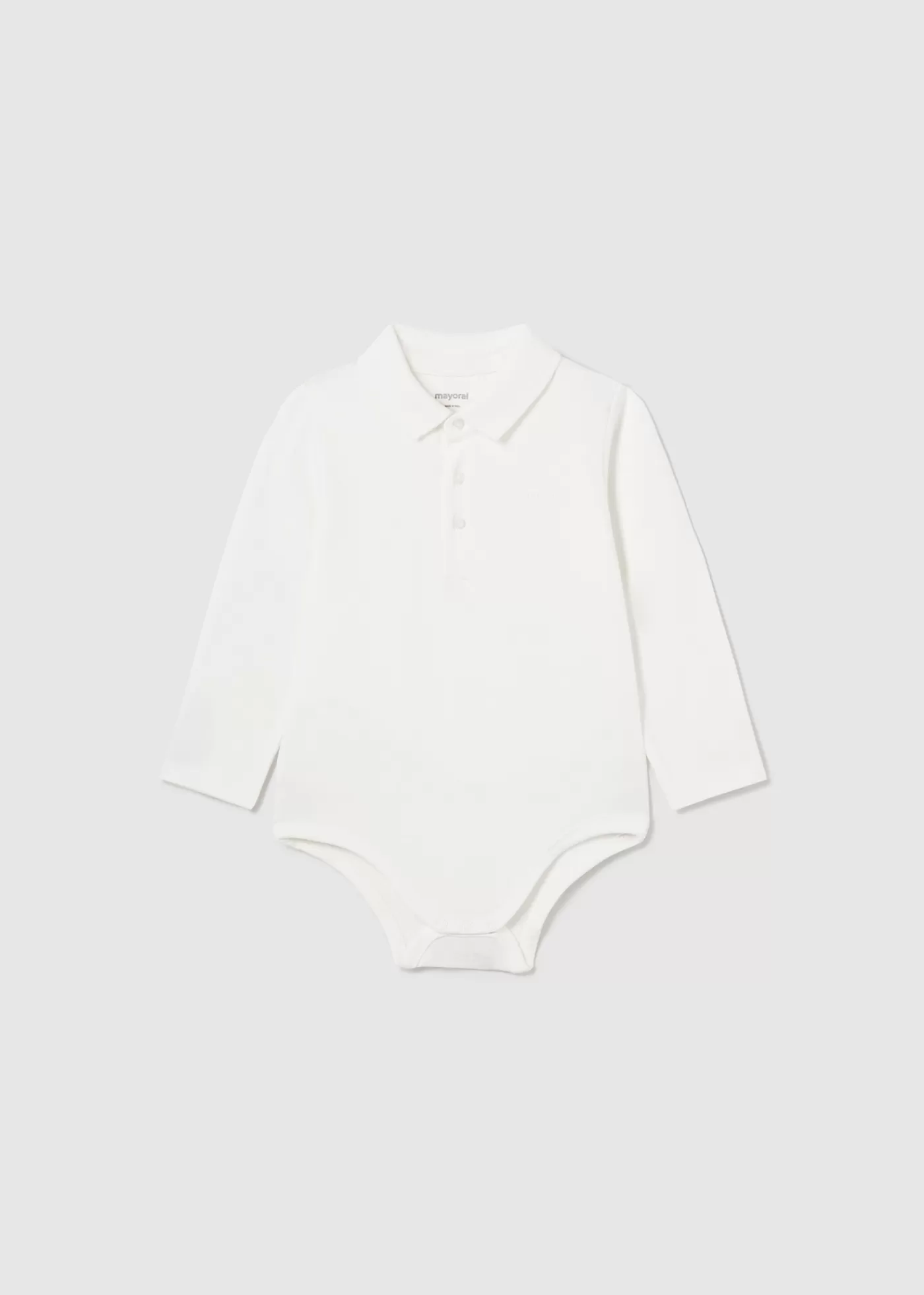 Mayoral Baby Polo Bodysuit Cream Cheap