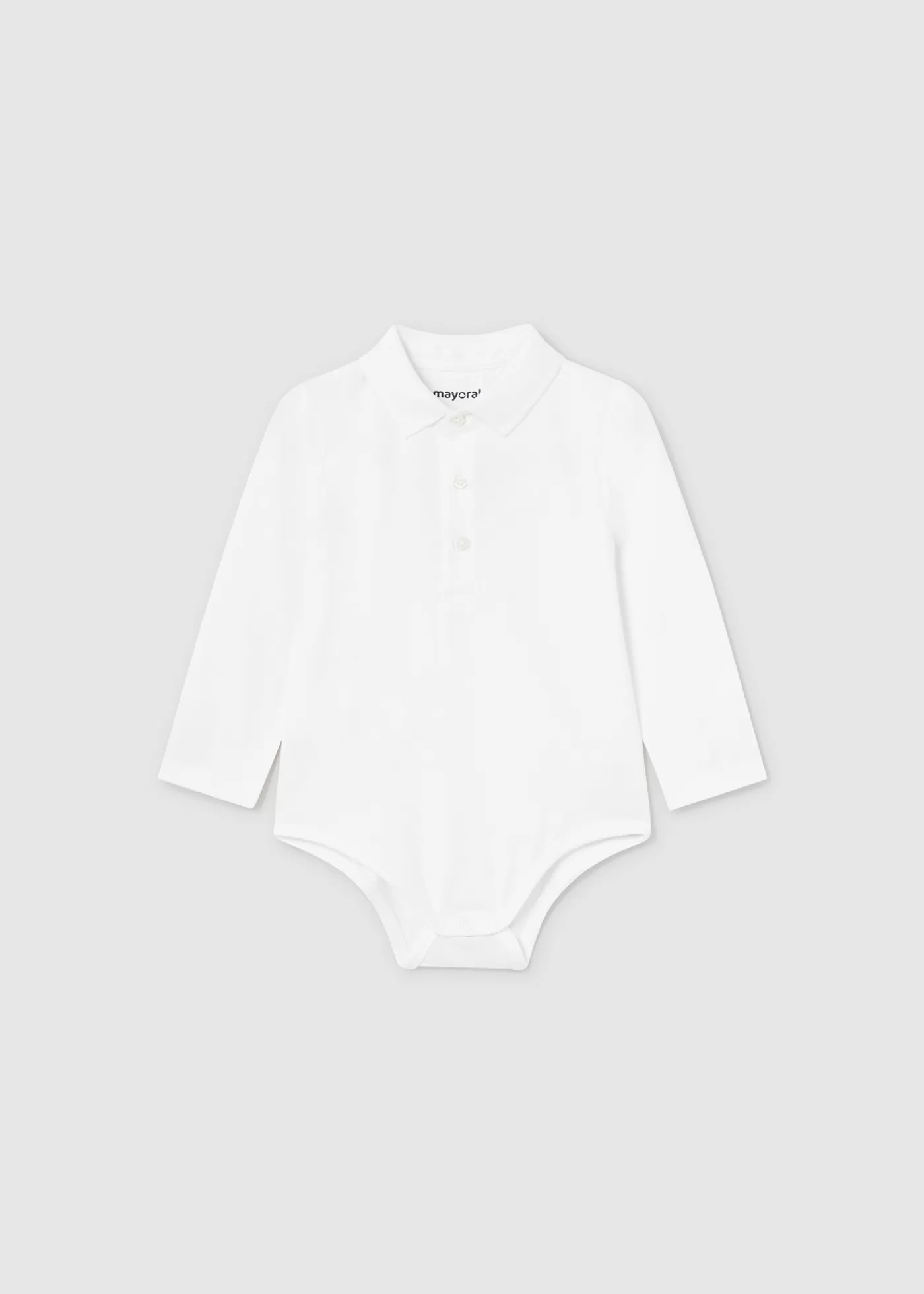 Mayoral Baby Polo Bodysuit White Discount