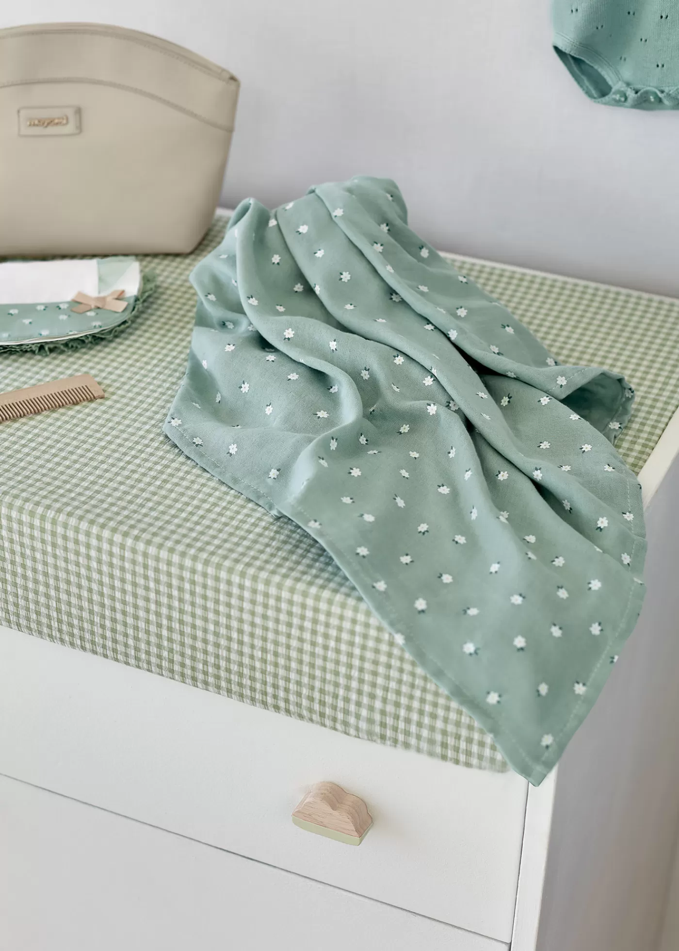 Mayoral Baby Print Swaddle Blanket Aqua Shop