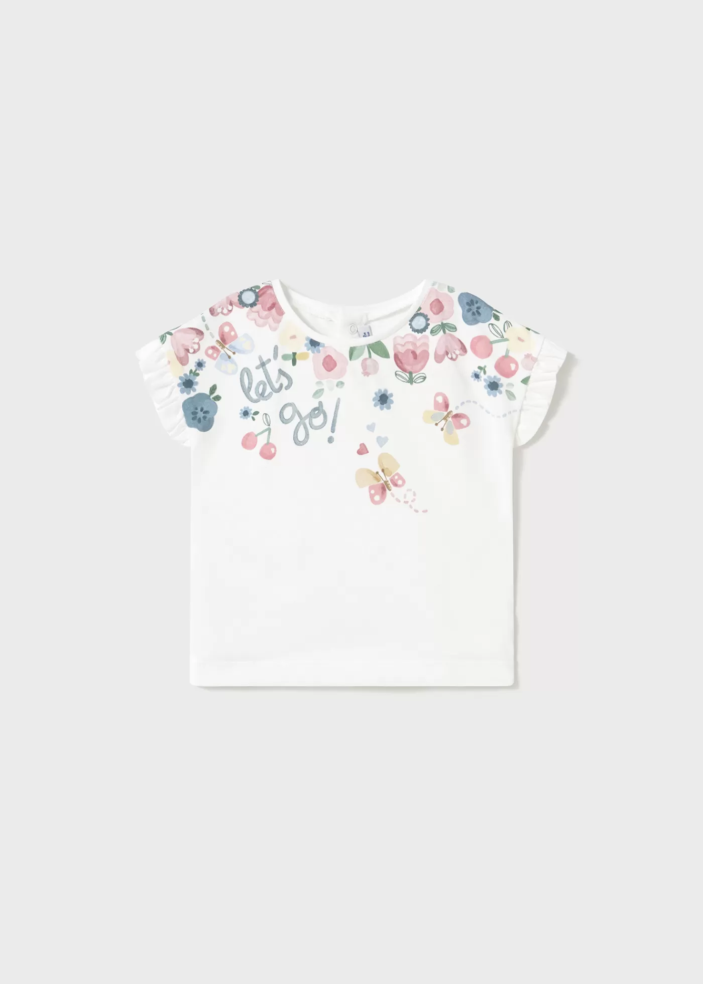 Mayoral Baby Printed T-Shirt White Best Sale