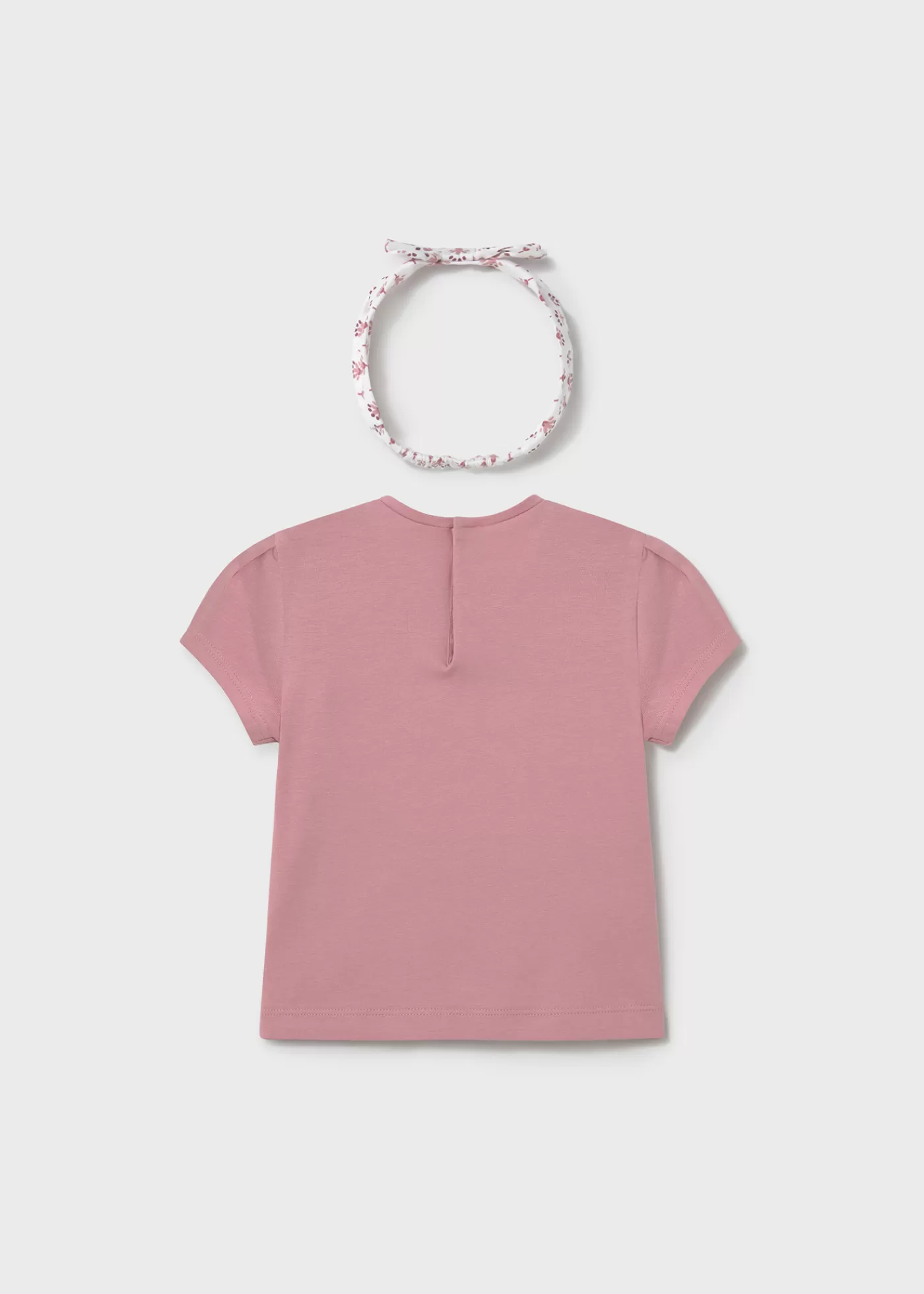 Mayoral Baby Printed T-Shirt with Headband Rosy Sale