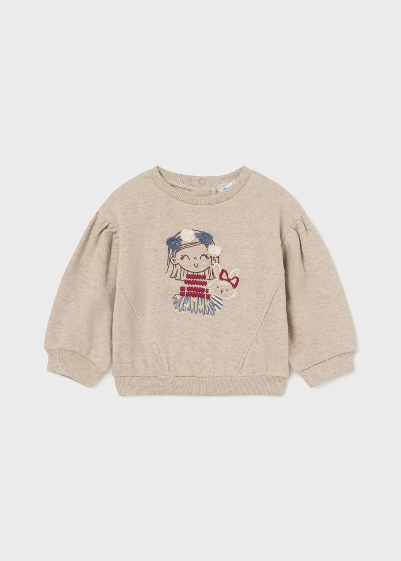 Mayoral Baby Puffed Sleeve Sweater Bark Shop