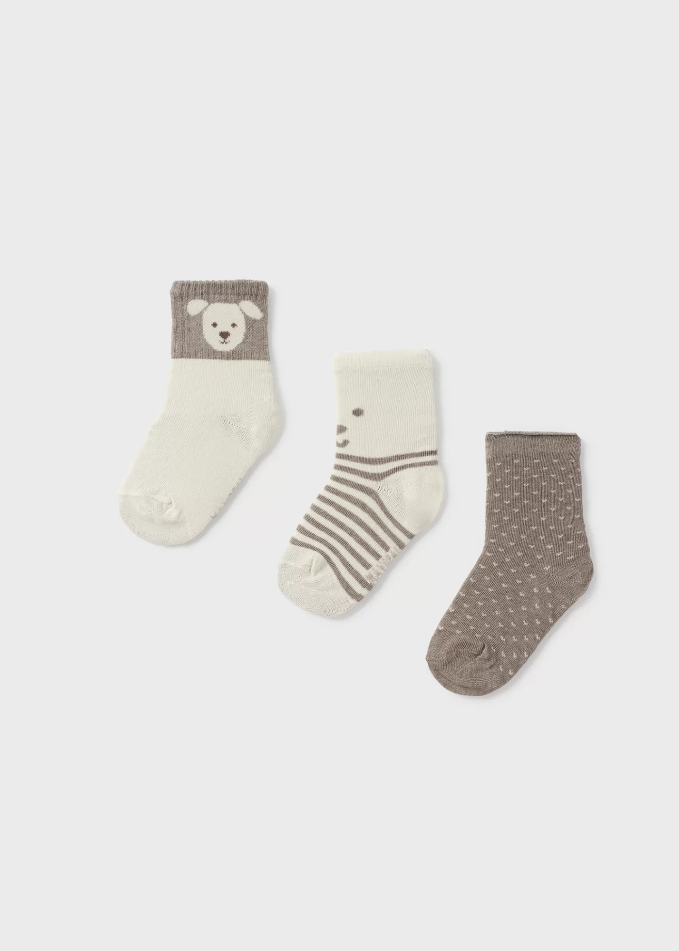 Mayoral Baby Set of 3 Puppy Socks Molemelange Discount