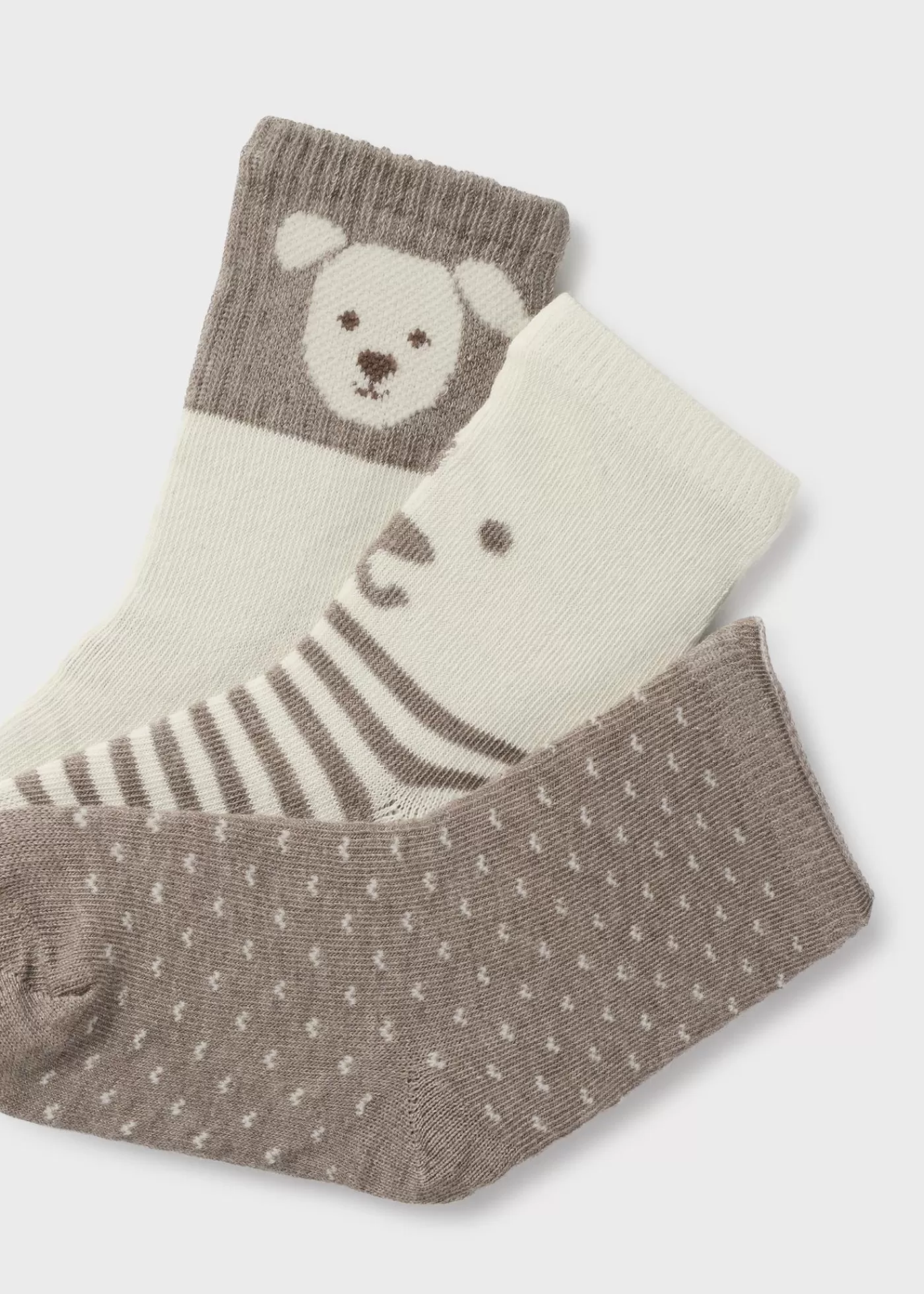 Mayoral Baby Set of 3 Puppy Socks Molemelange Discount