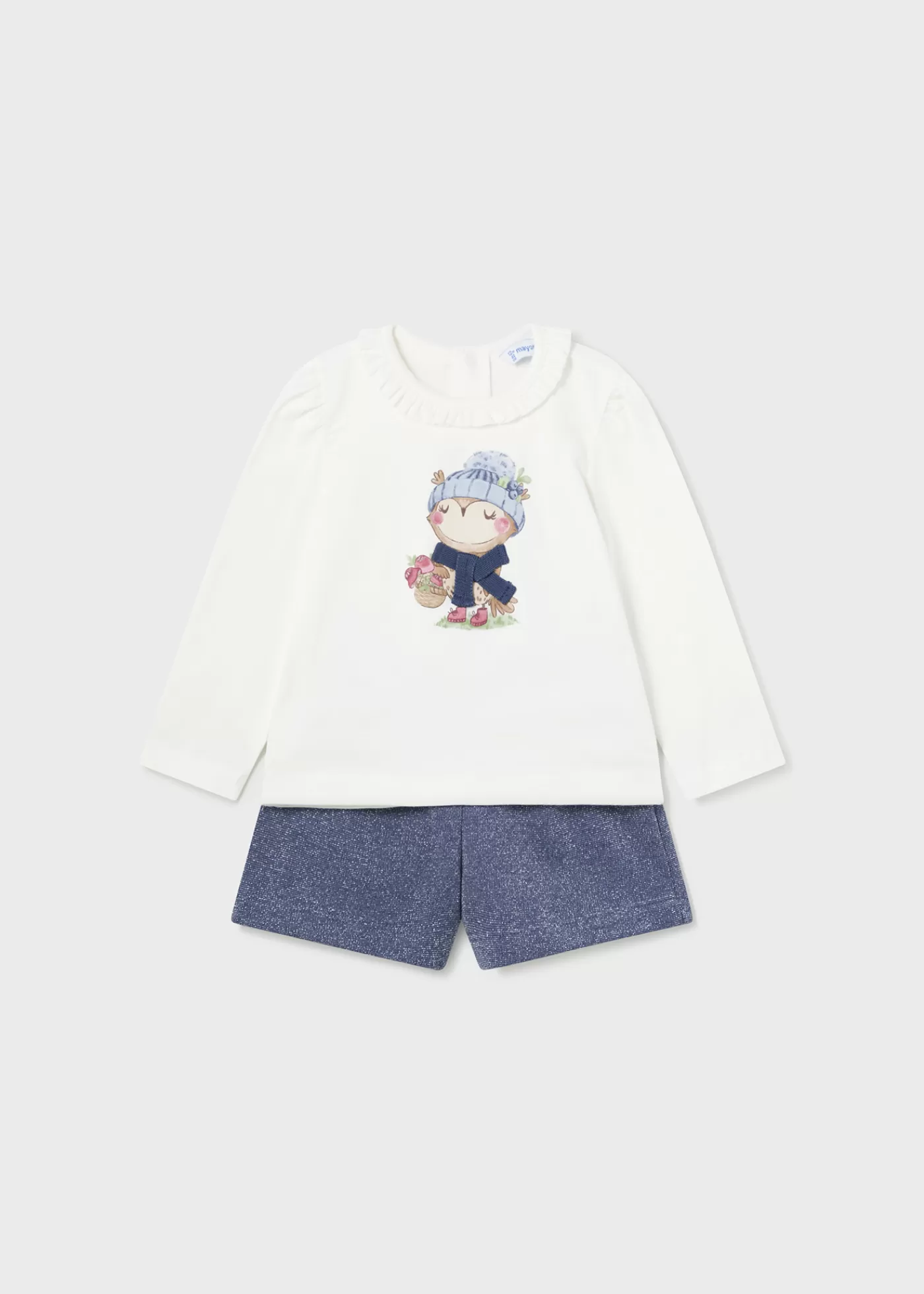 Mayoral Baby Shorts and T-Shirt Set Indigo Discount